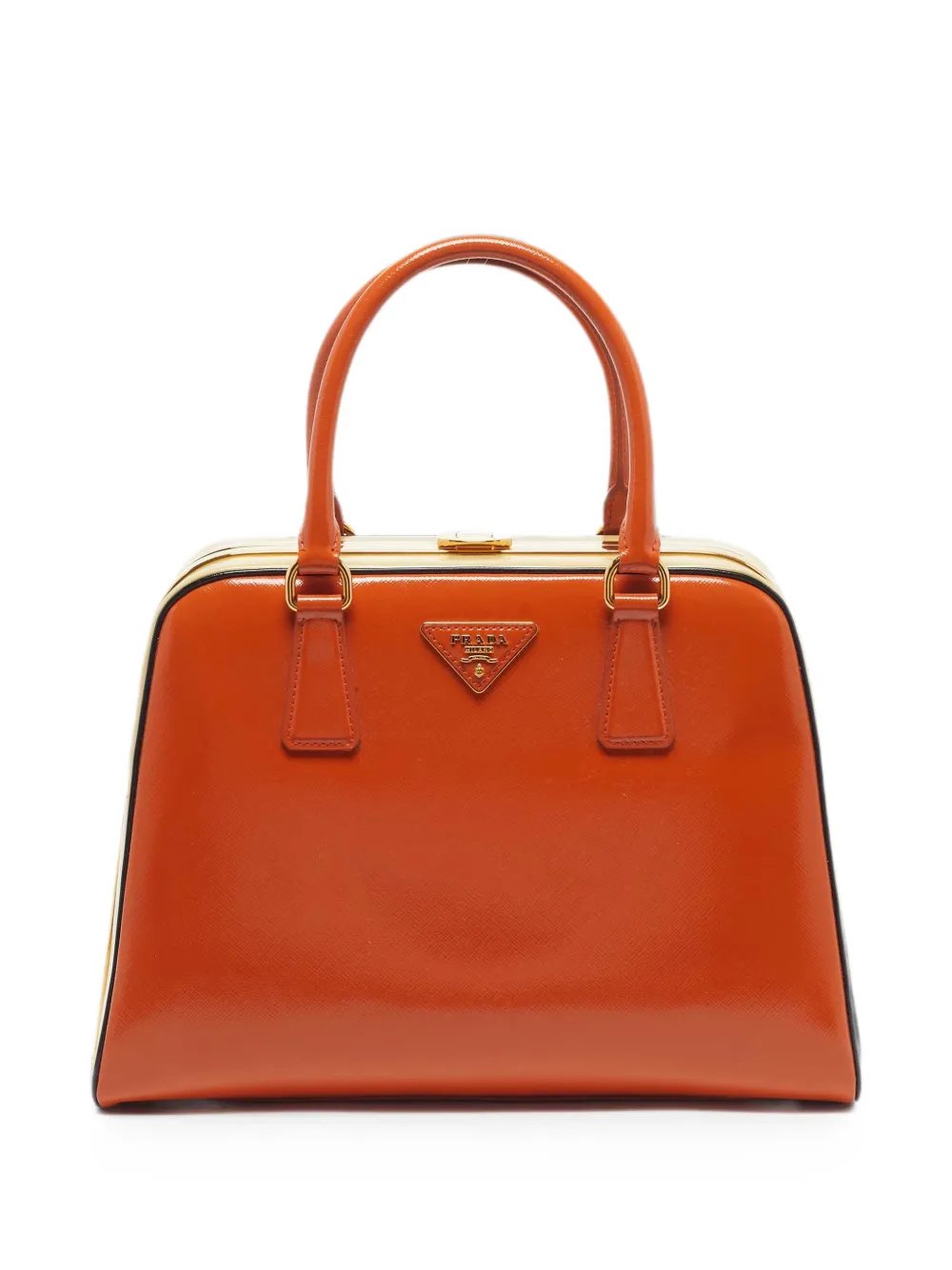 Prada Pyramid frame satchel bag