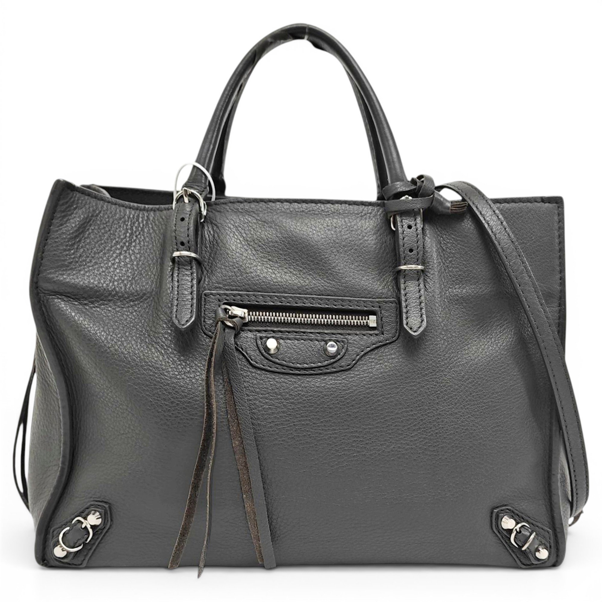 Papier leather crossbody bag