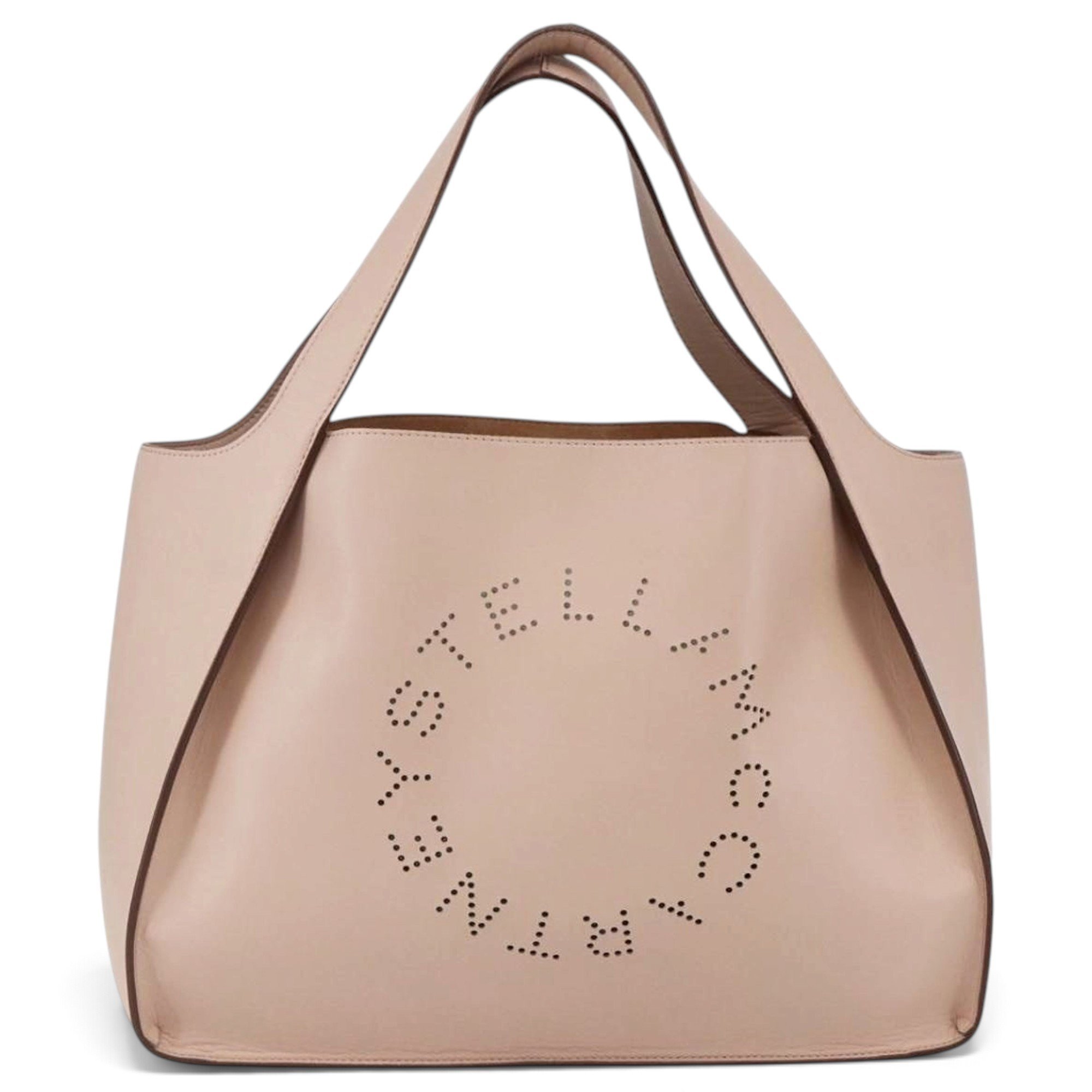 Logo leather tote