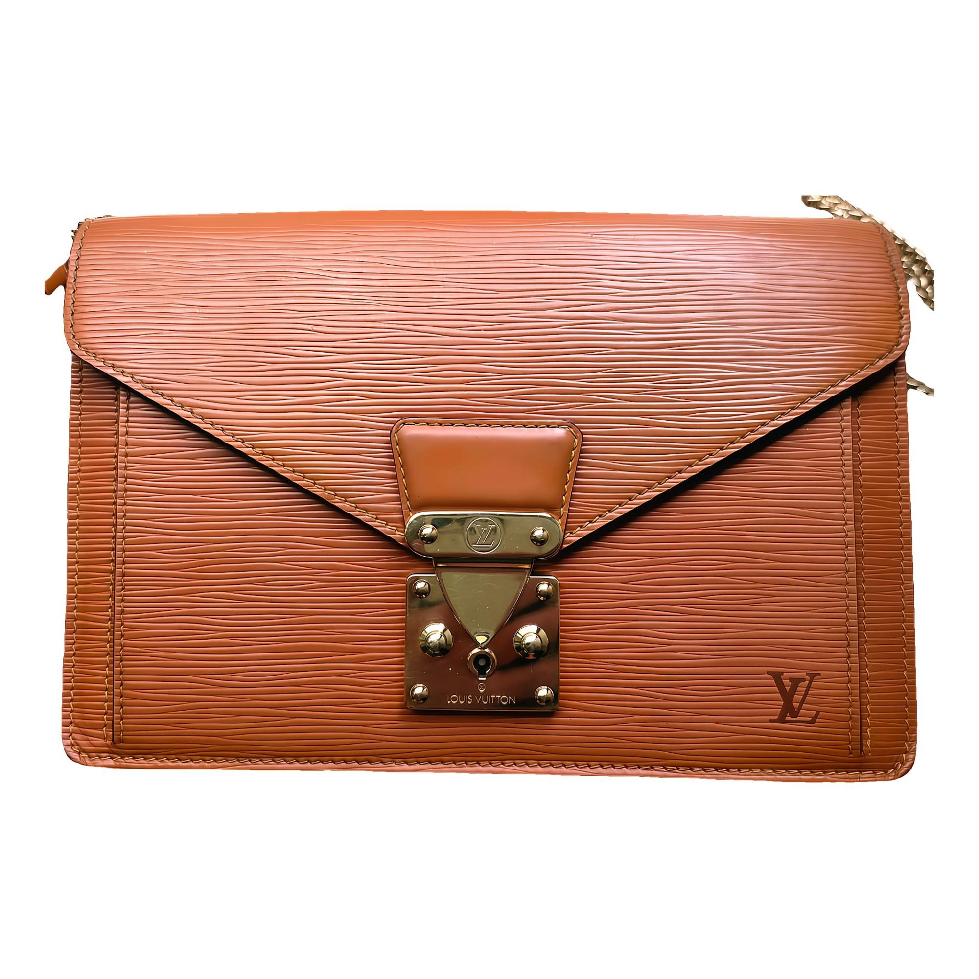 Sellier leather clutch bag