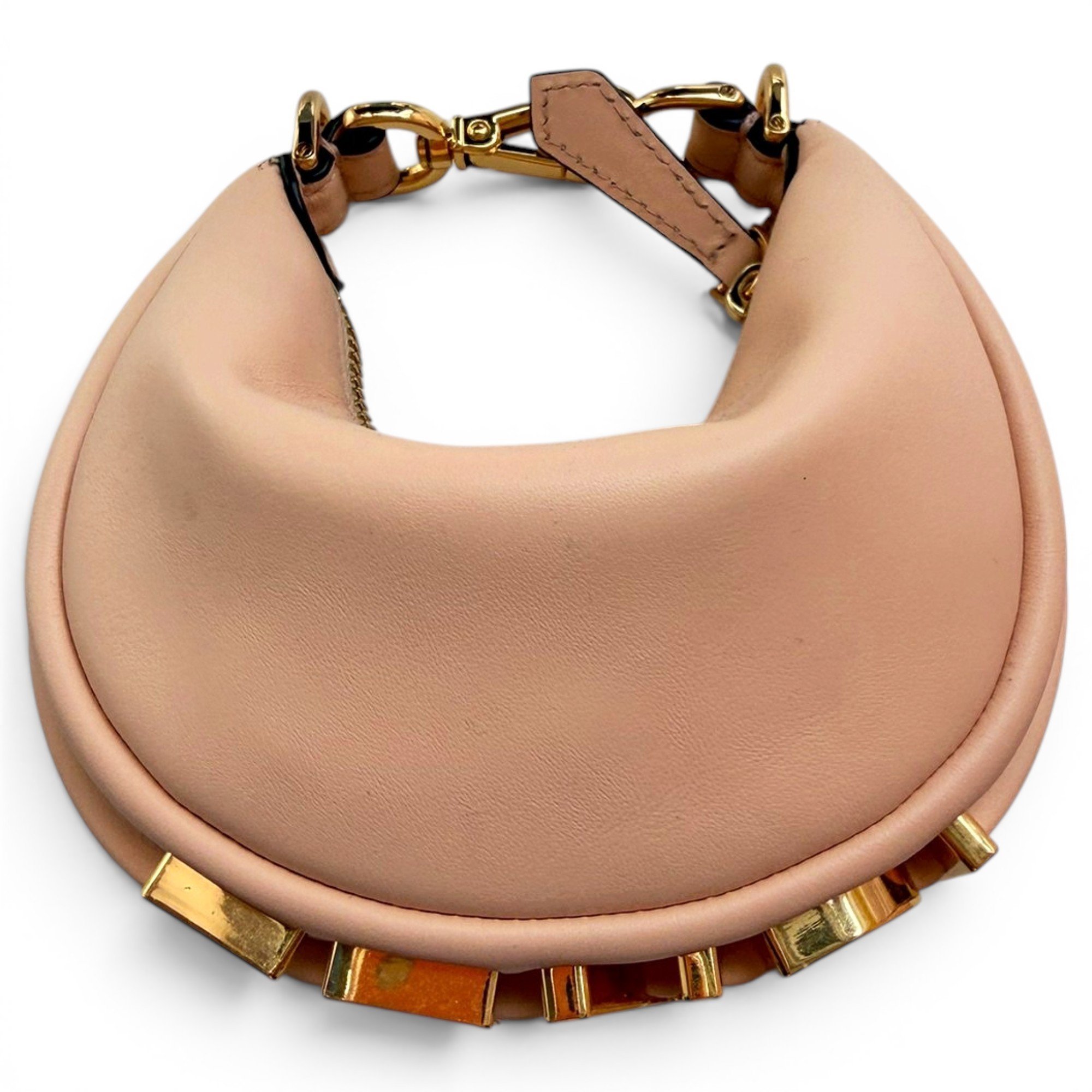 Leather clutch bag