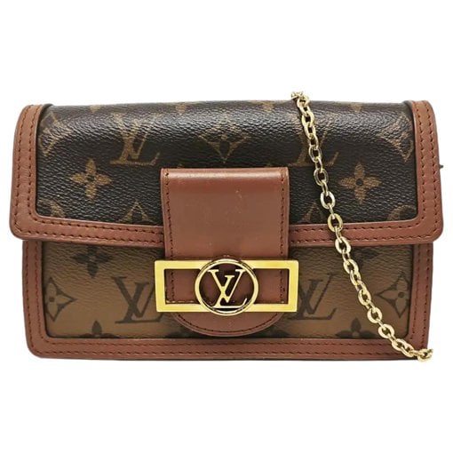 Dauphine leather crossbody bag