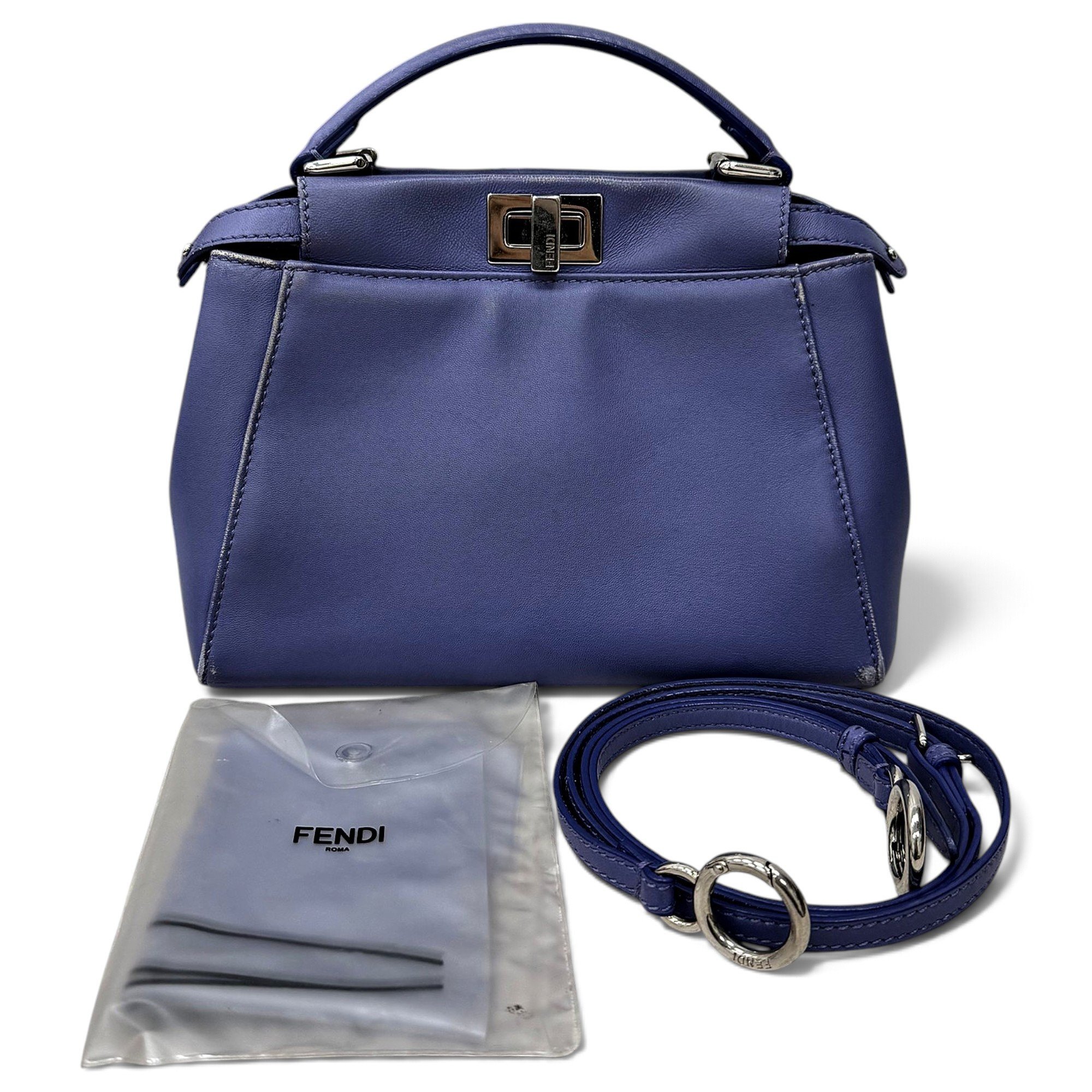 Peekaboo leather handbag