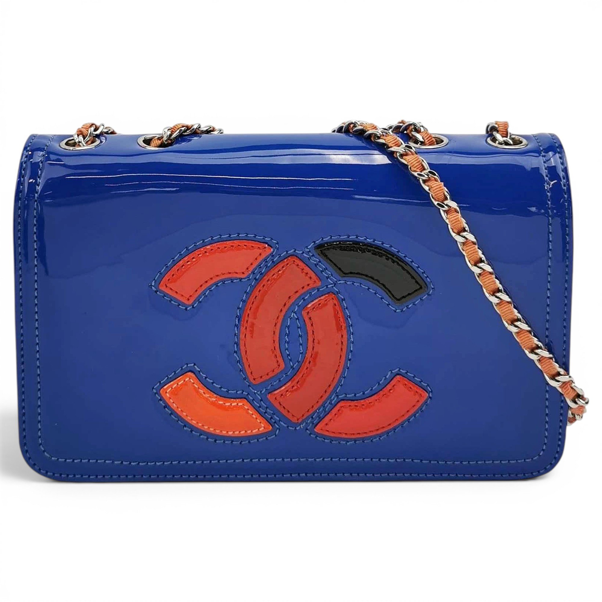 Patent leather handbag