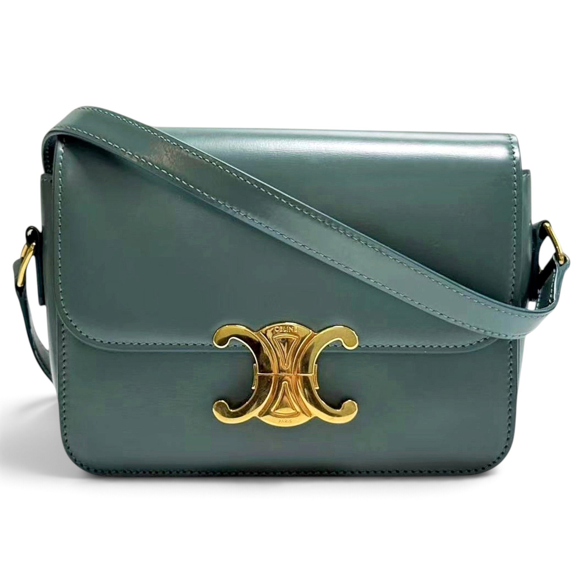 Triomphe leather handbag
