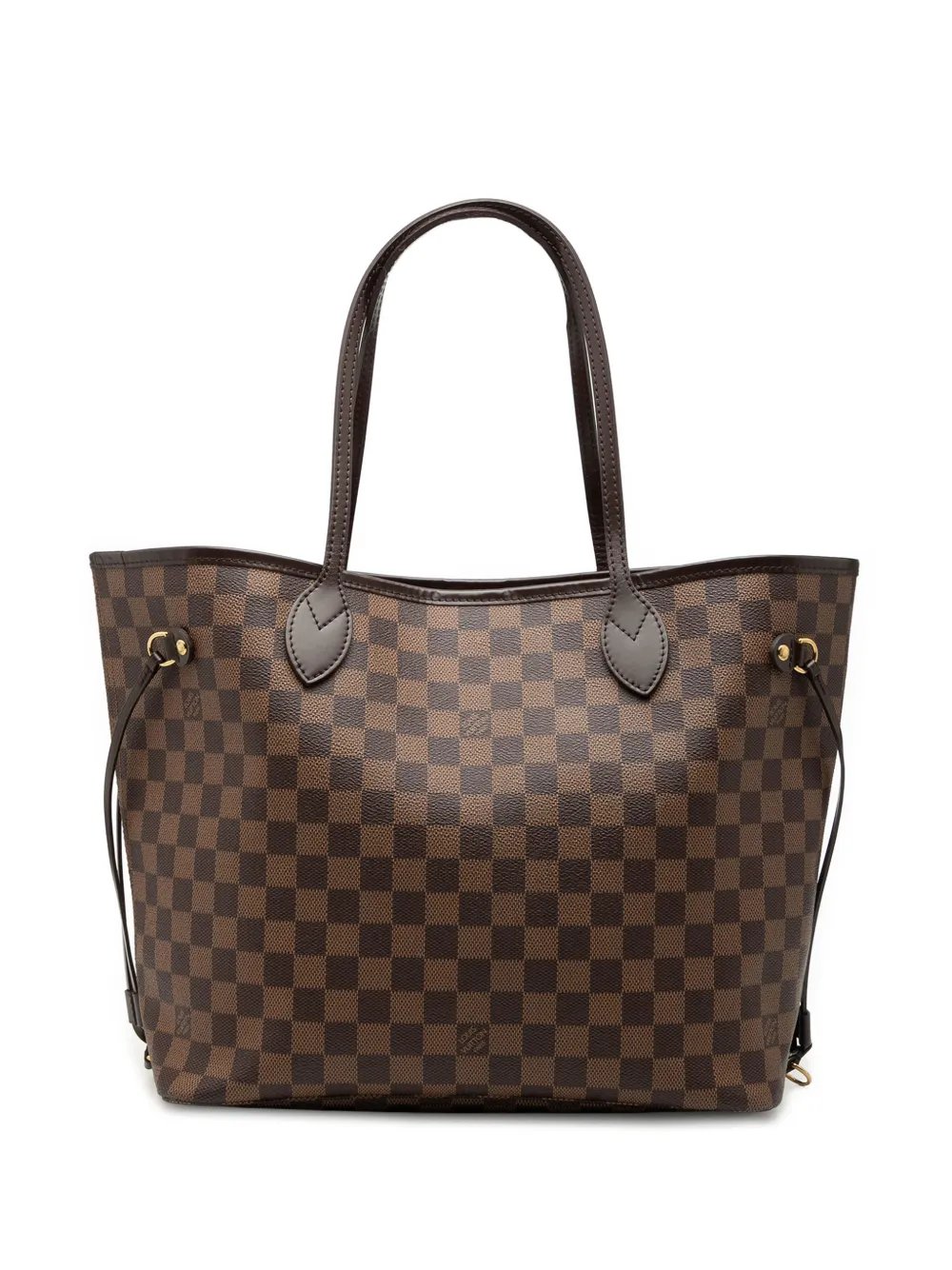 2012 Damier Ebene Neverfull MM tote bag