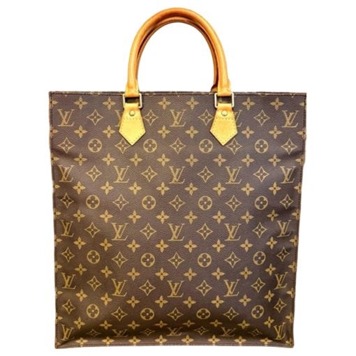 Plat leather tote