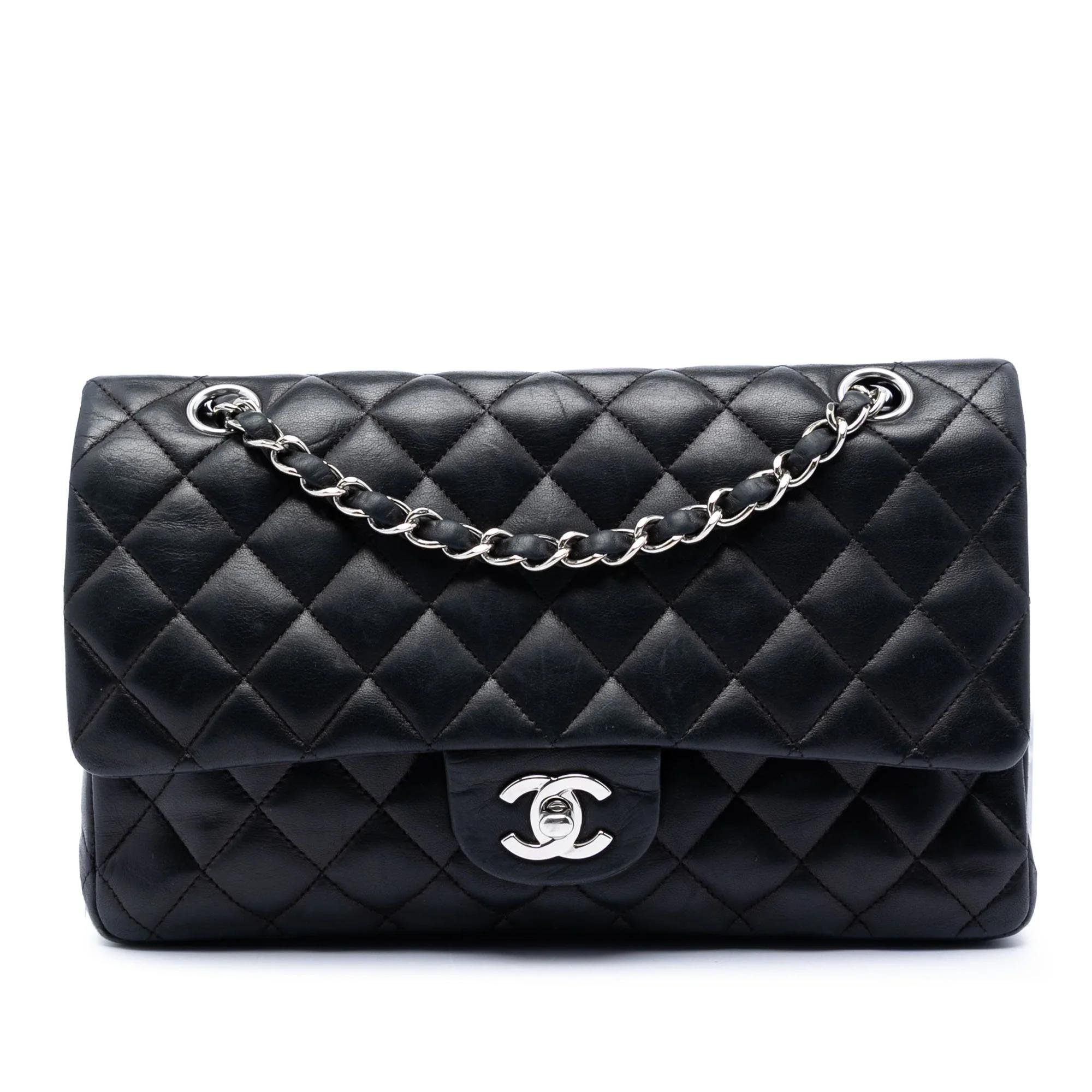 Wallet On Chain Boy Half Flap leather handbag