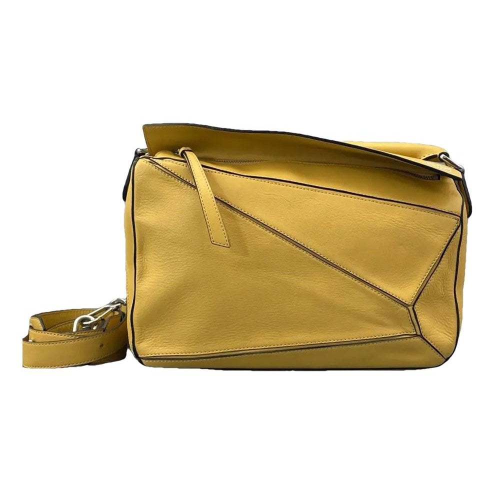 Puzzle leather crossbody bag