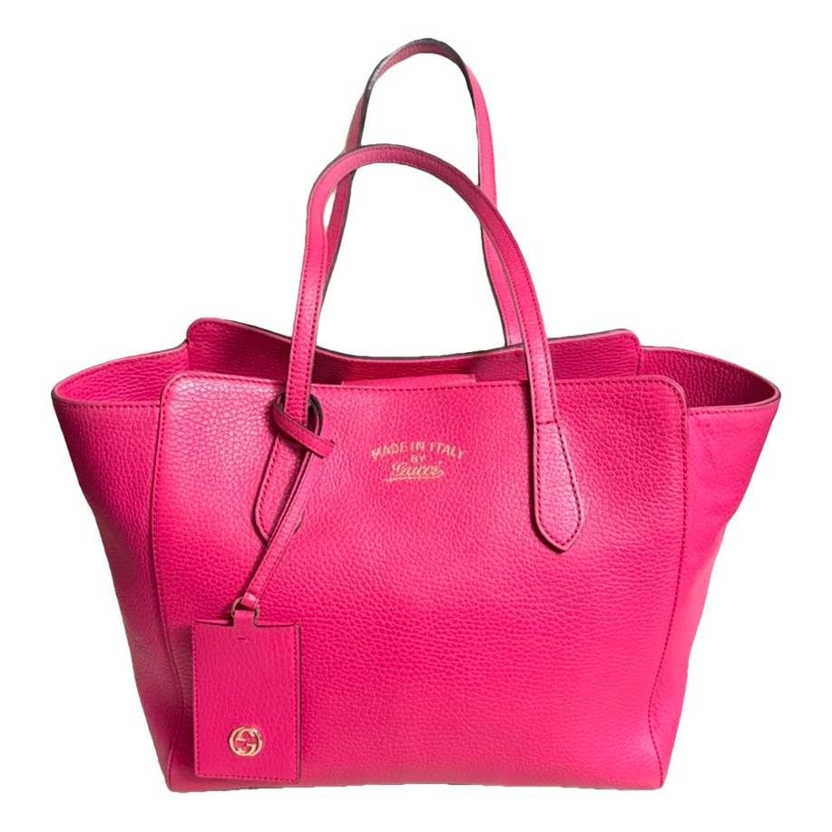 Swing leather tote
