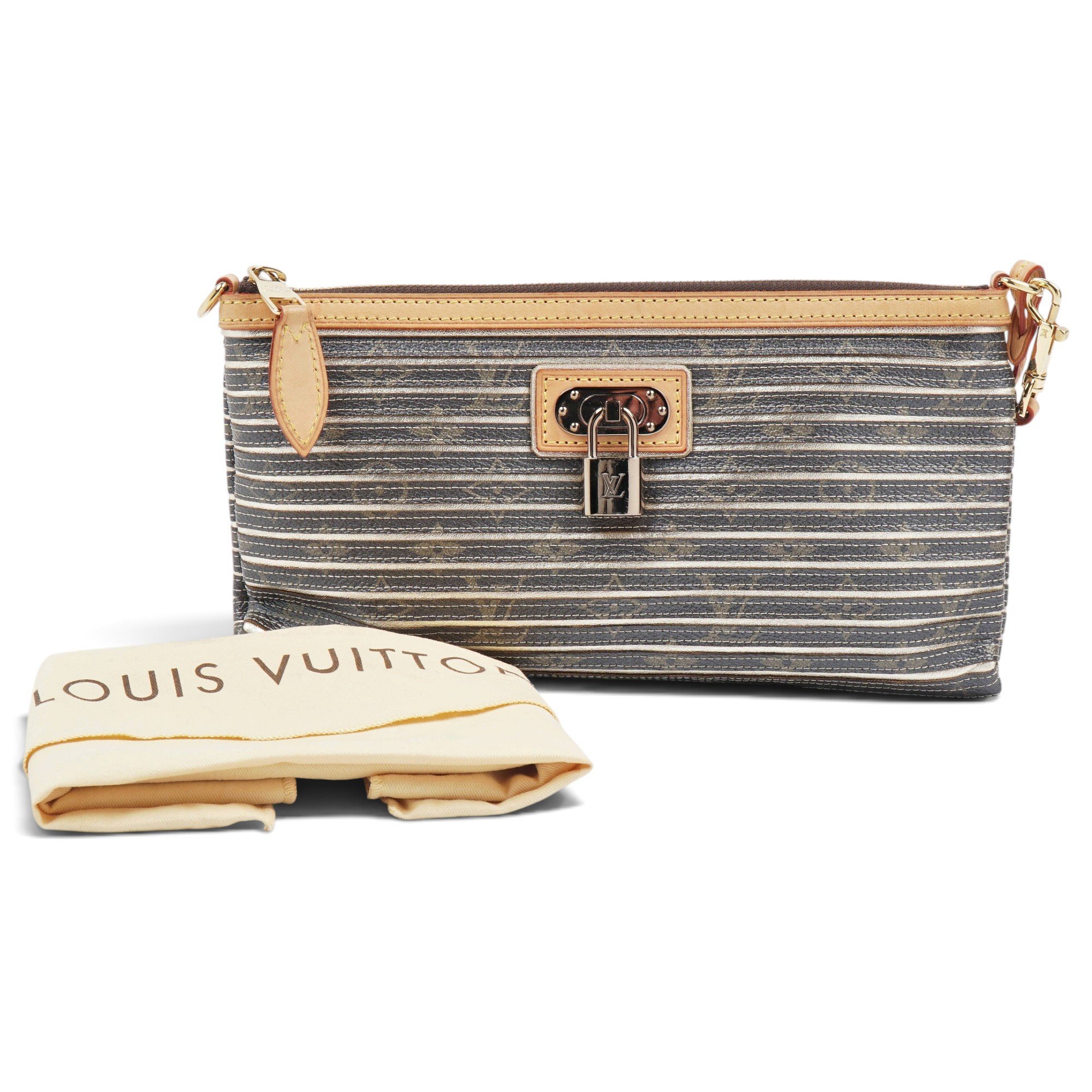 Leather clutch bag
