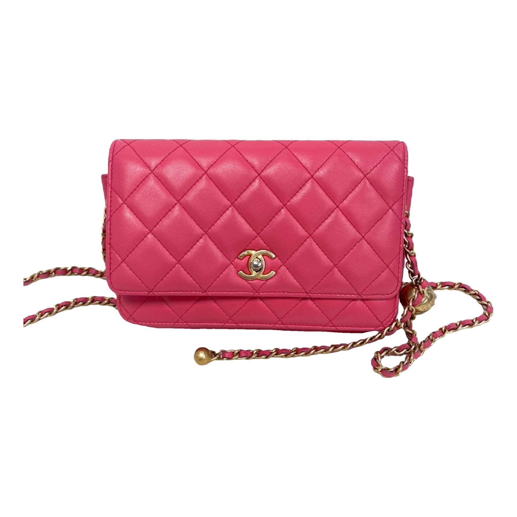 Wallet On Chain Timeless/Classique leather crossbody bag