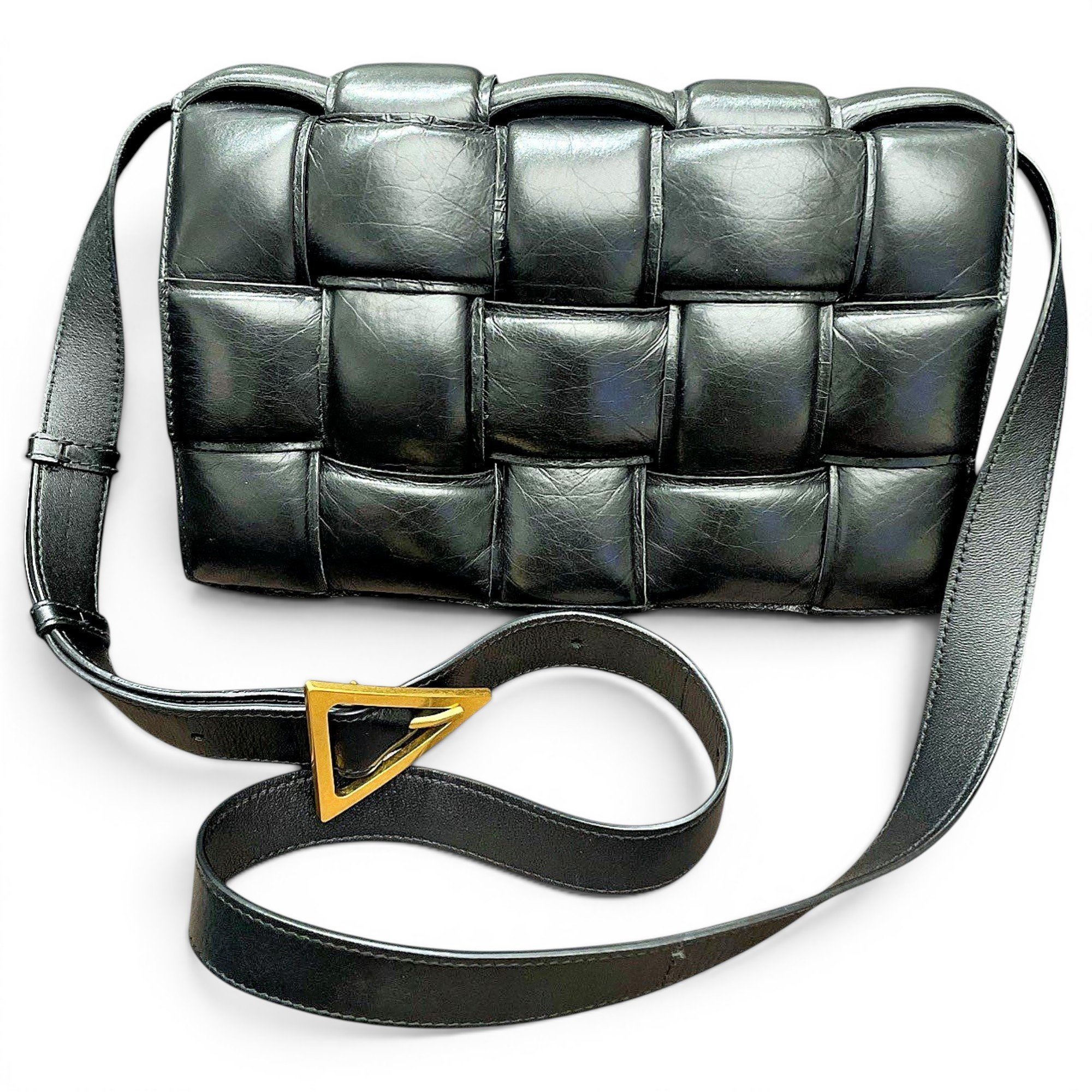 Cassette Padded leather handbag