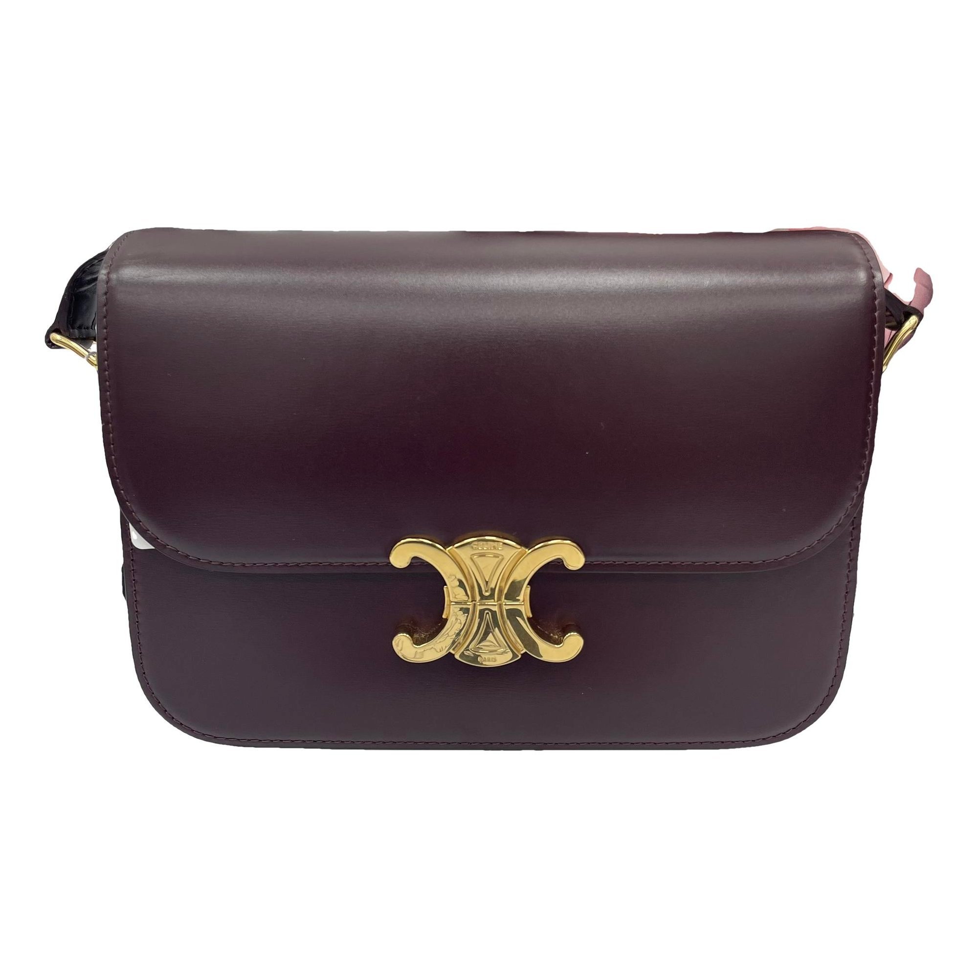 Triomphe leather handbag