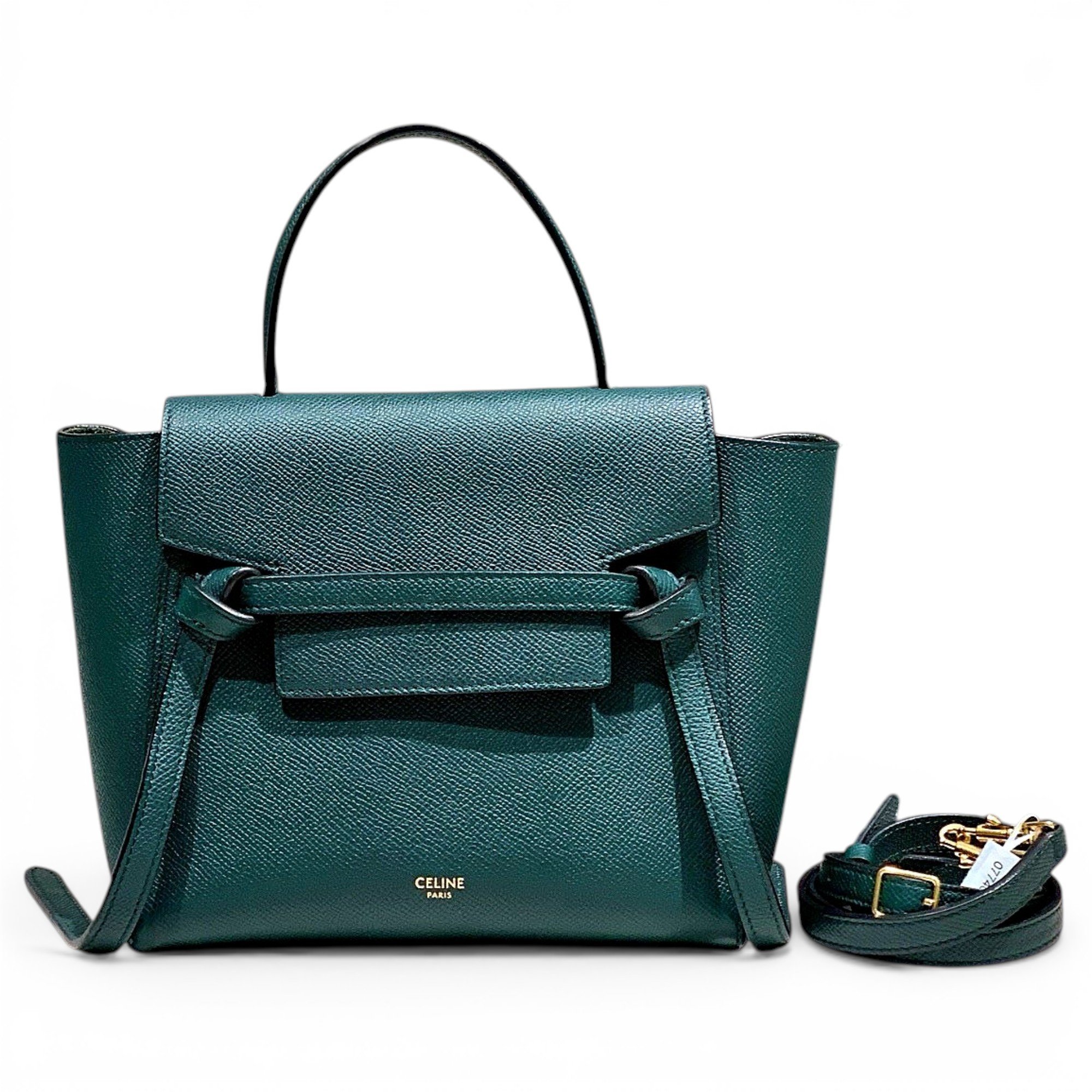 Belt leather handbag