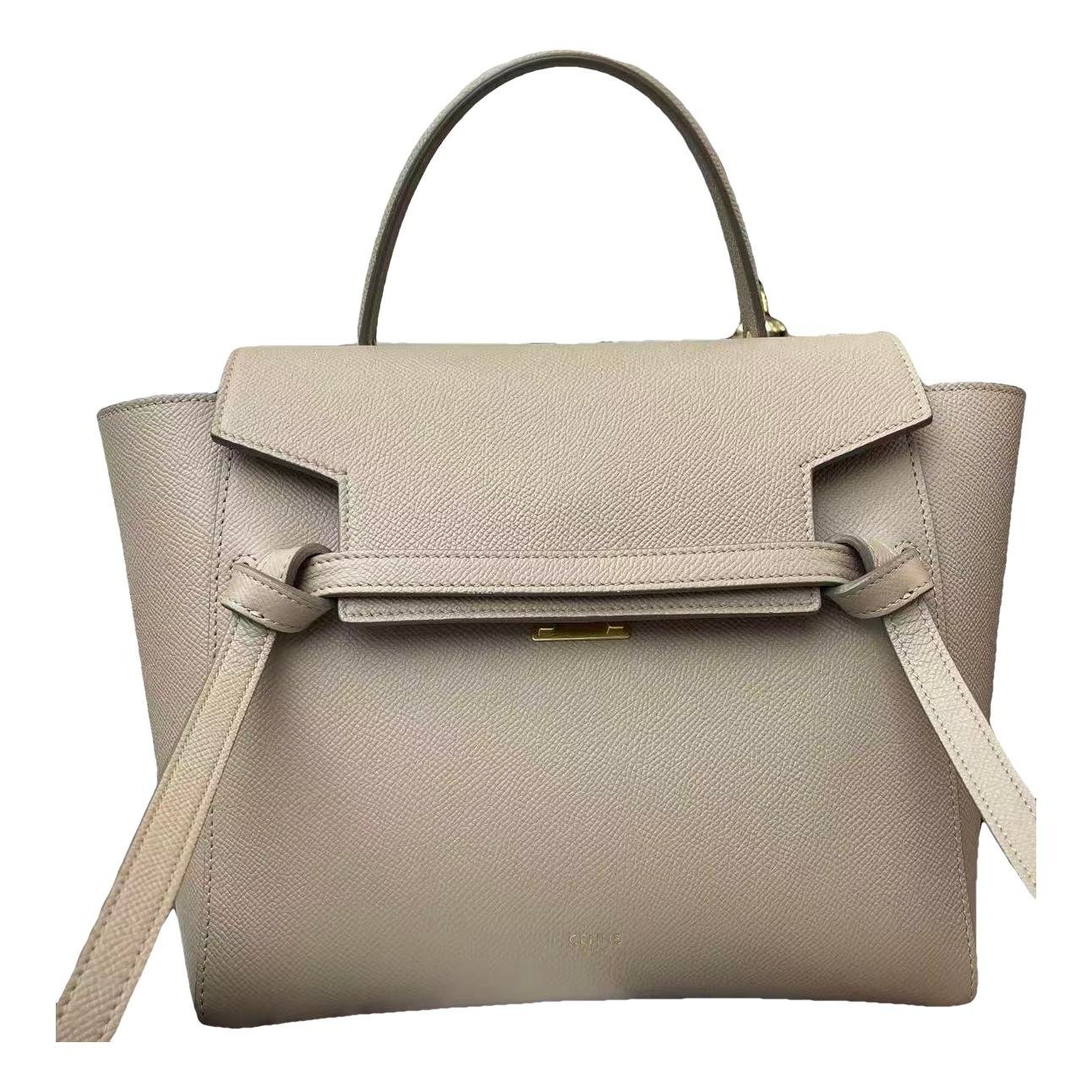 Belt leather handbag