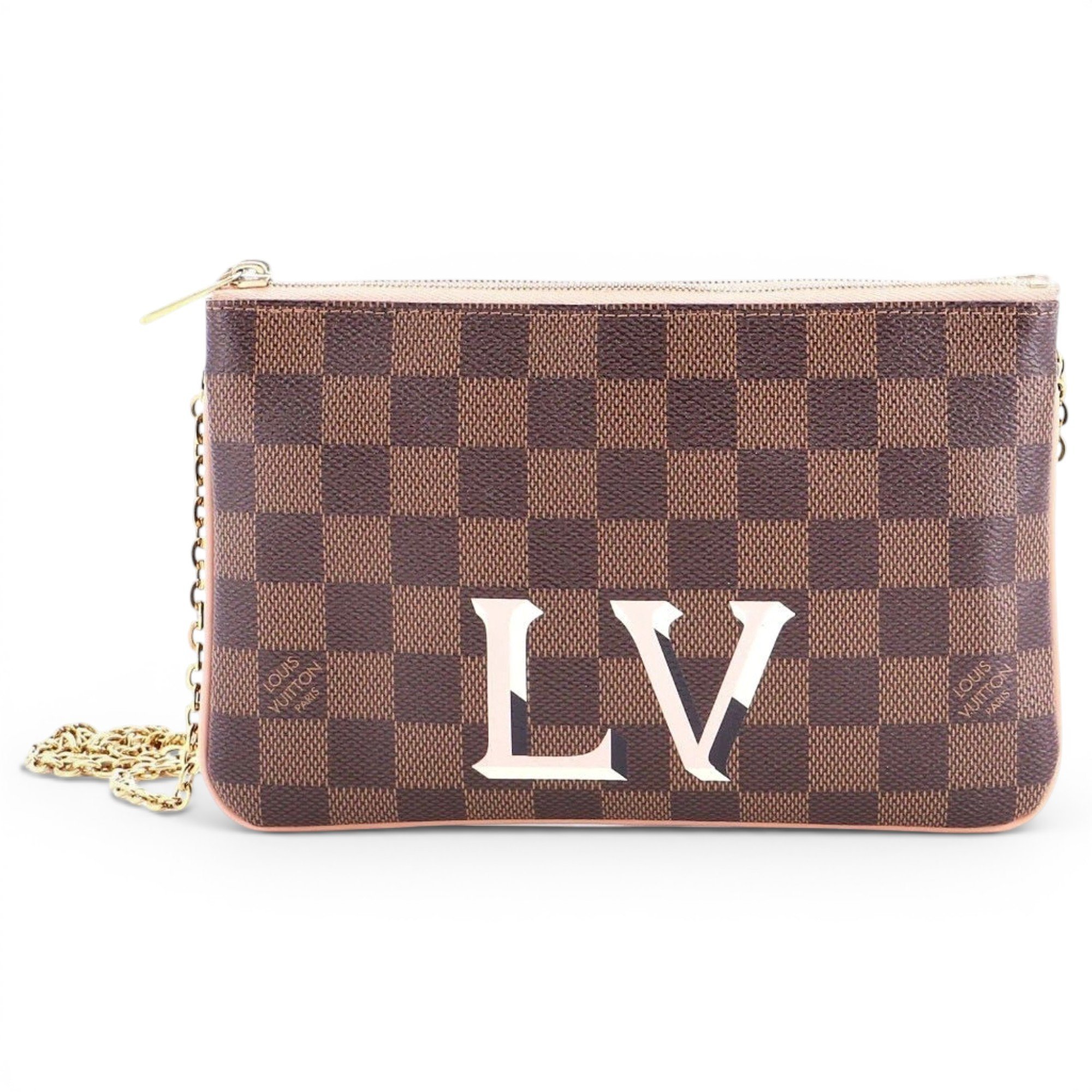 Leather clutch bag