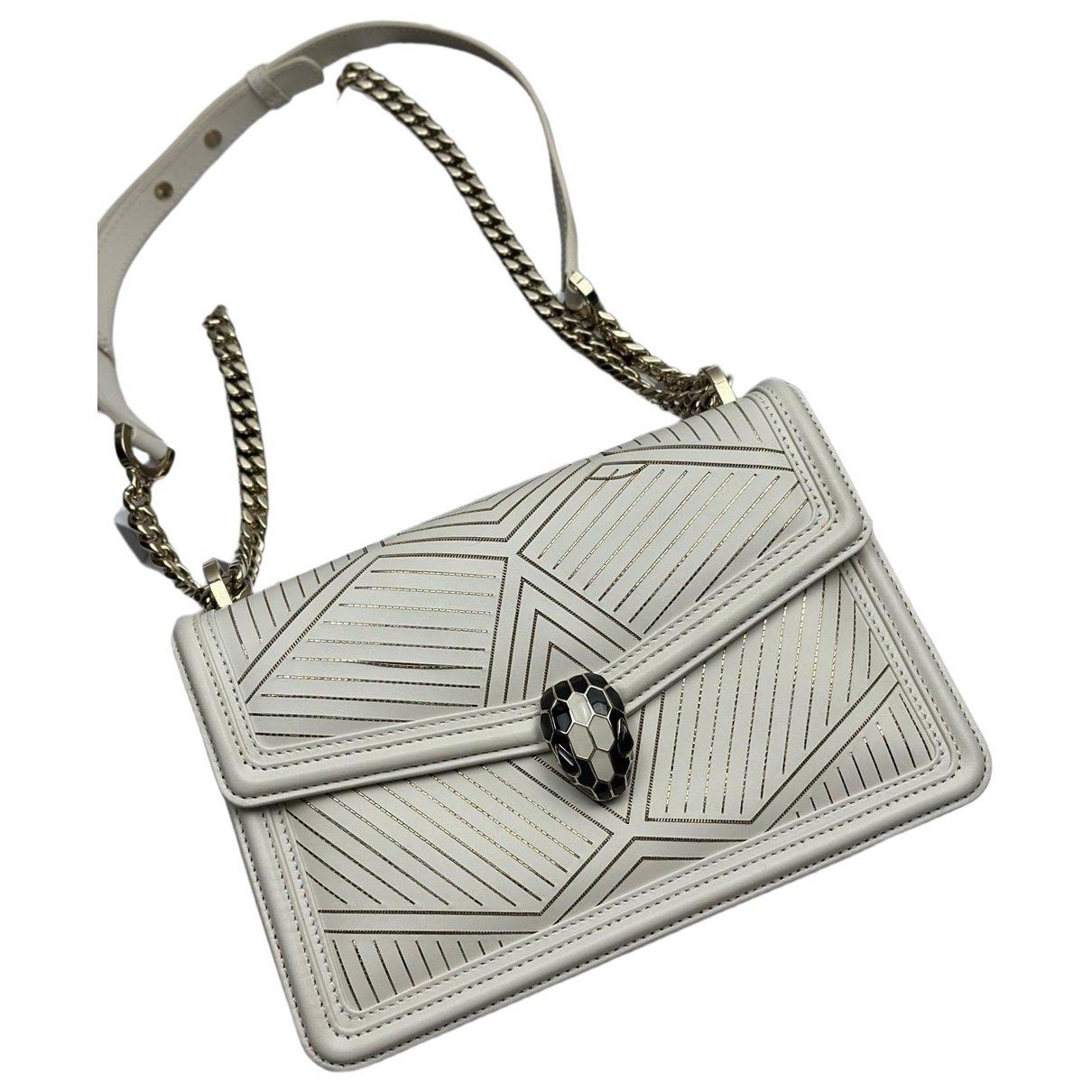 Serpenti leather handbag