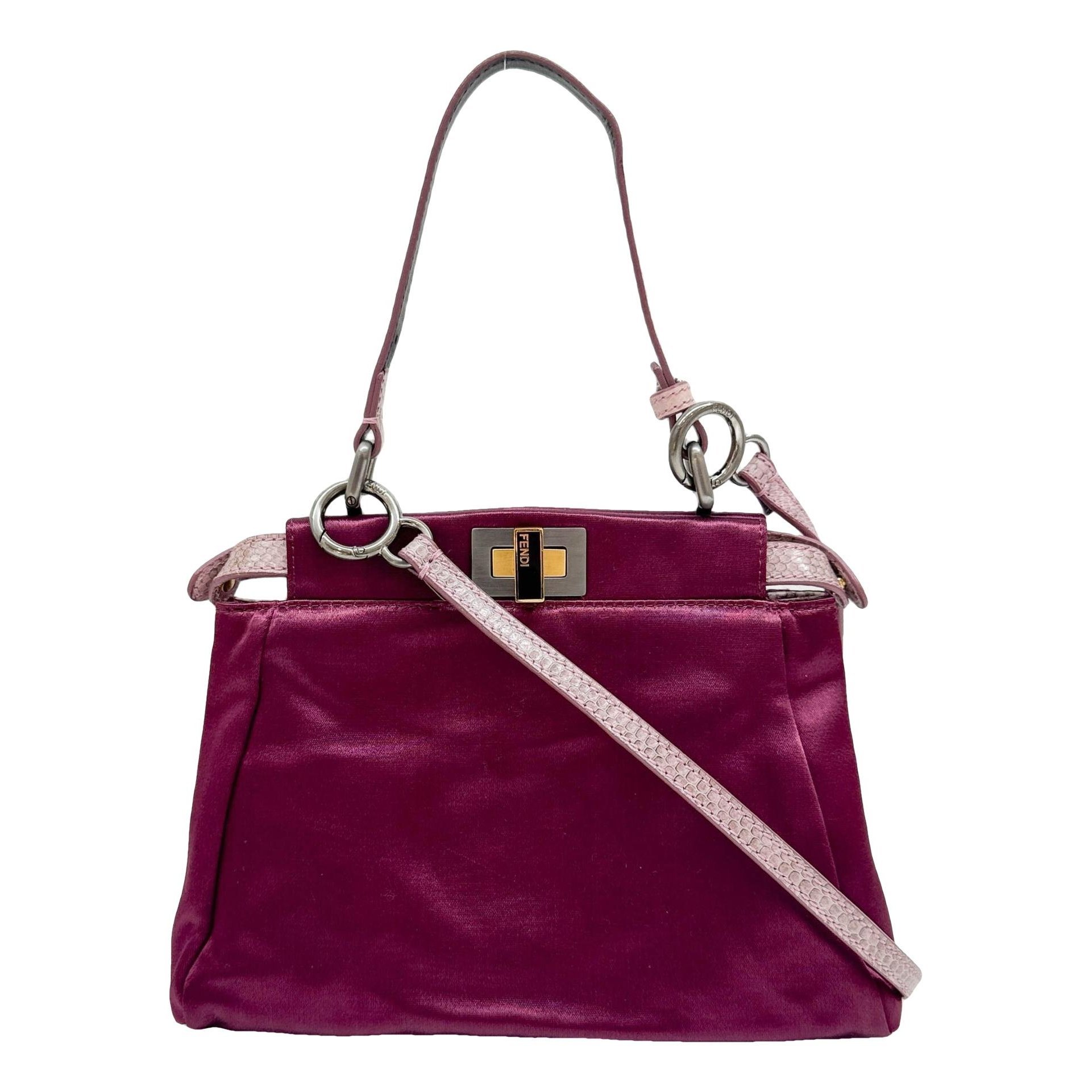 Peekaboo silk handbag