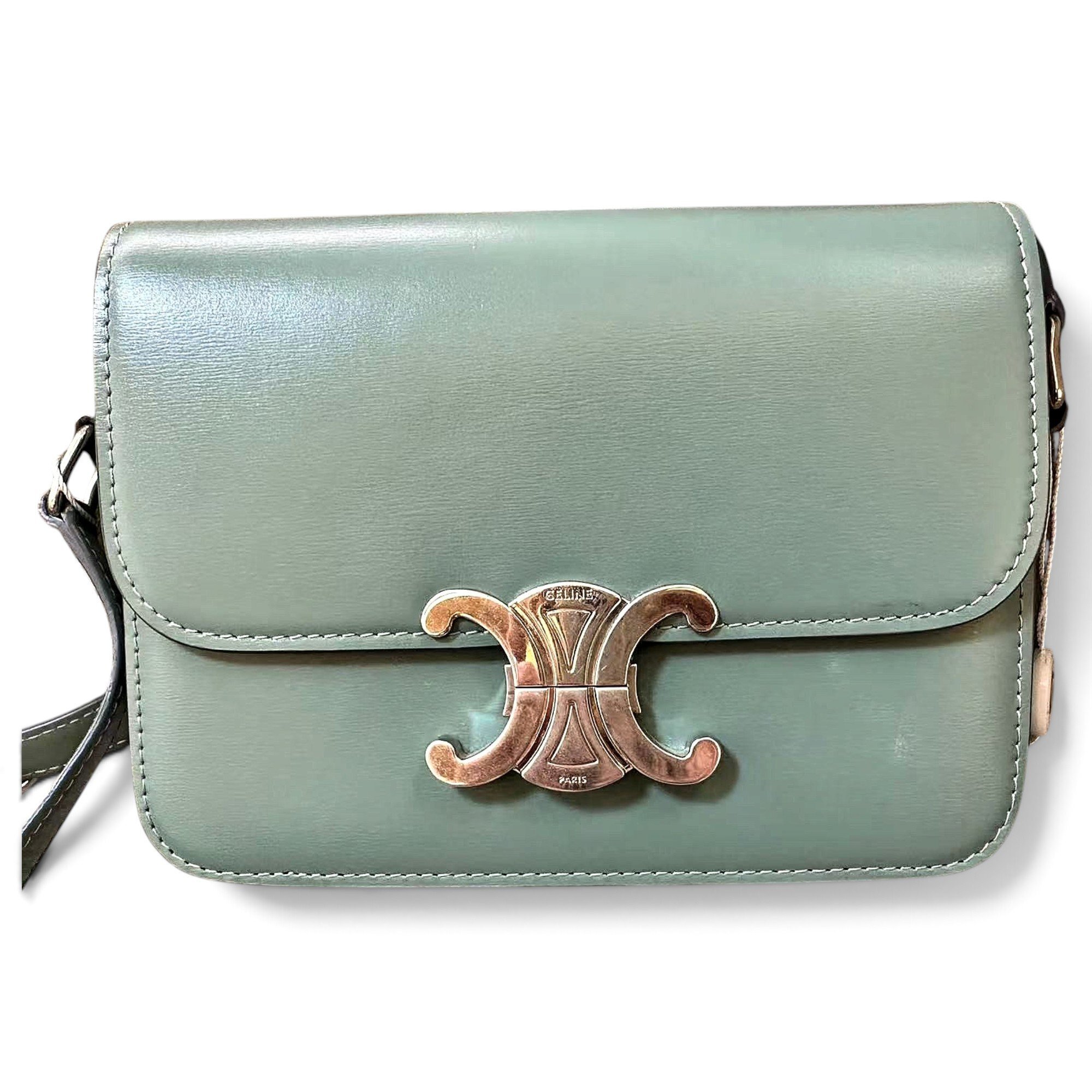 Triomphe leather handbag
