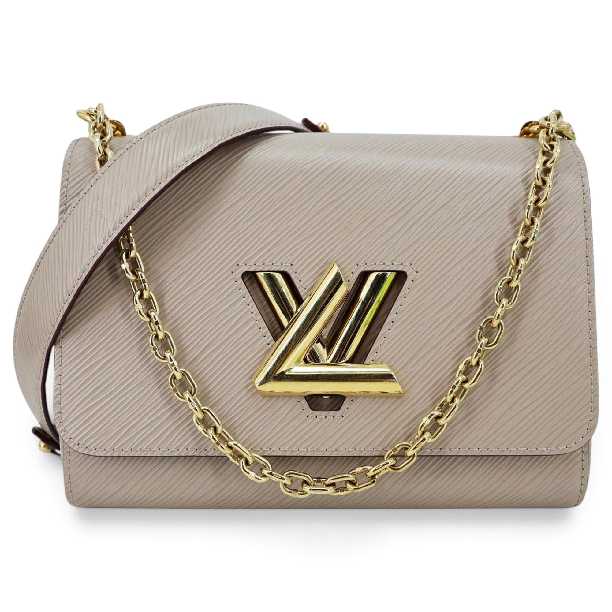 Twist leather handbag