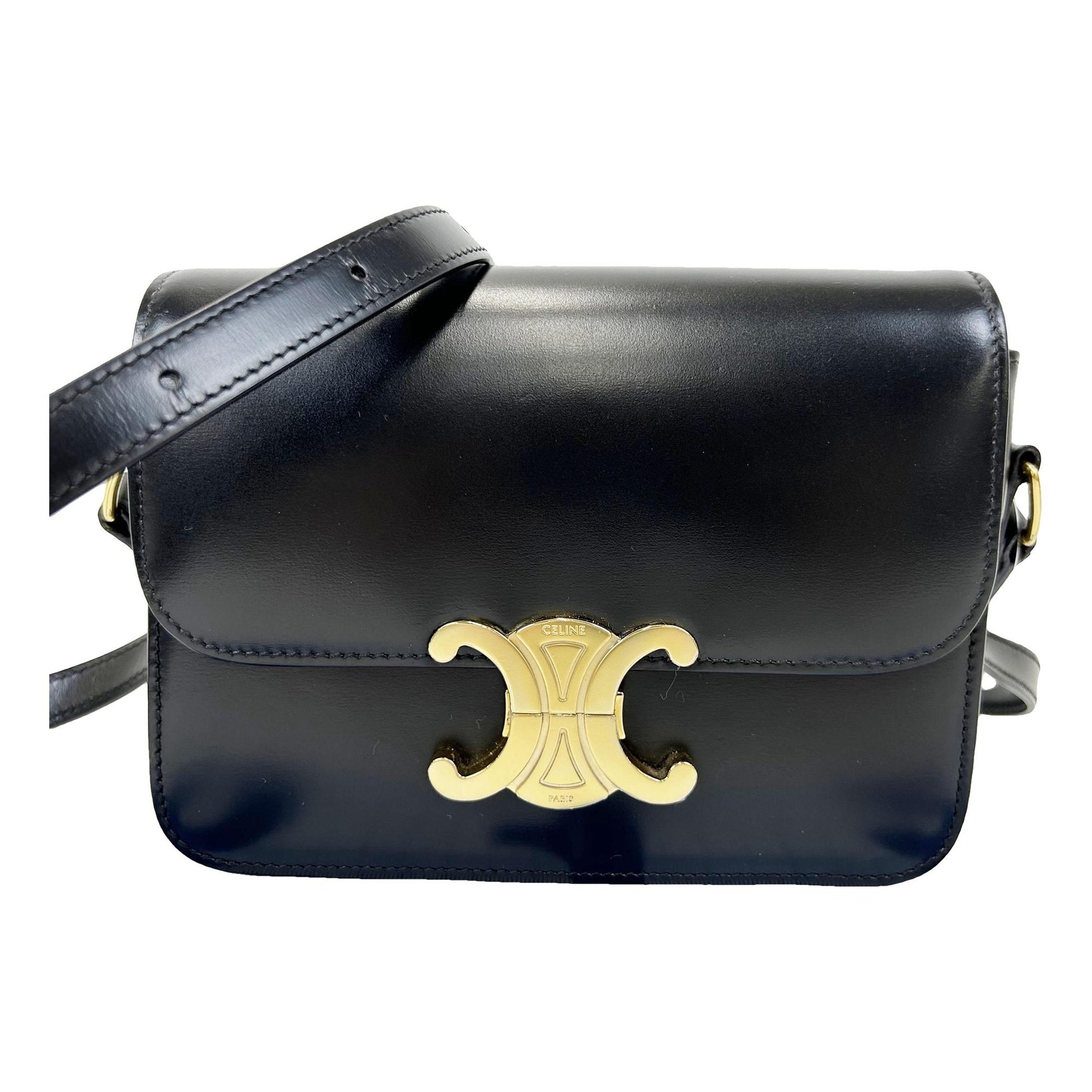 Triomphe leather handbag