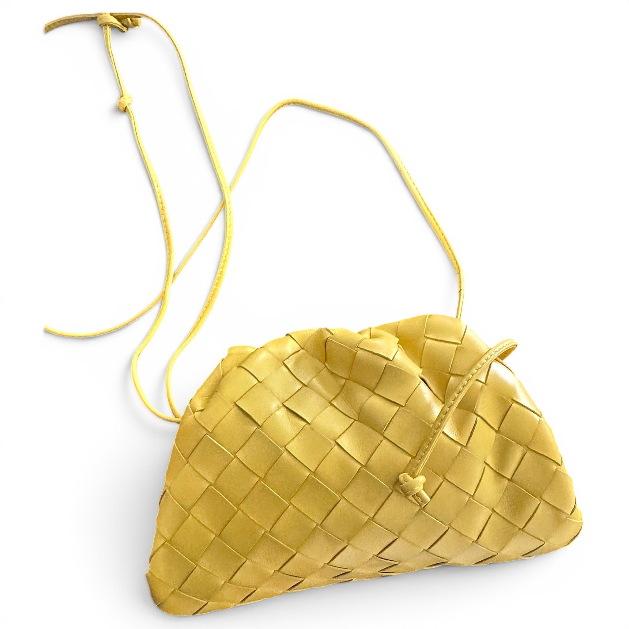 Pouch leather clutch bag