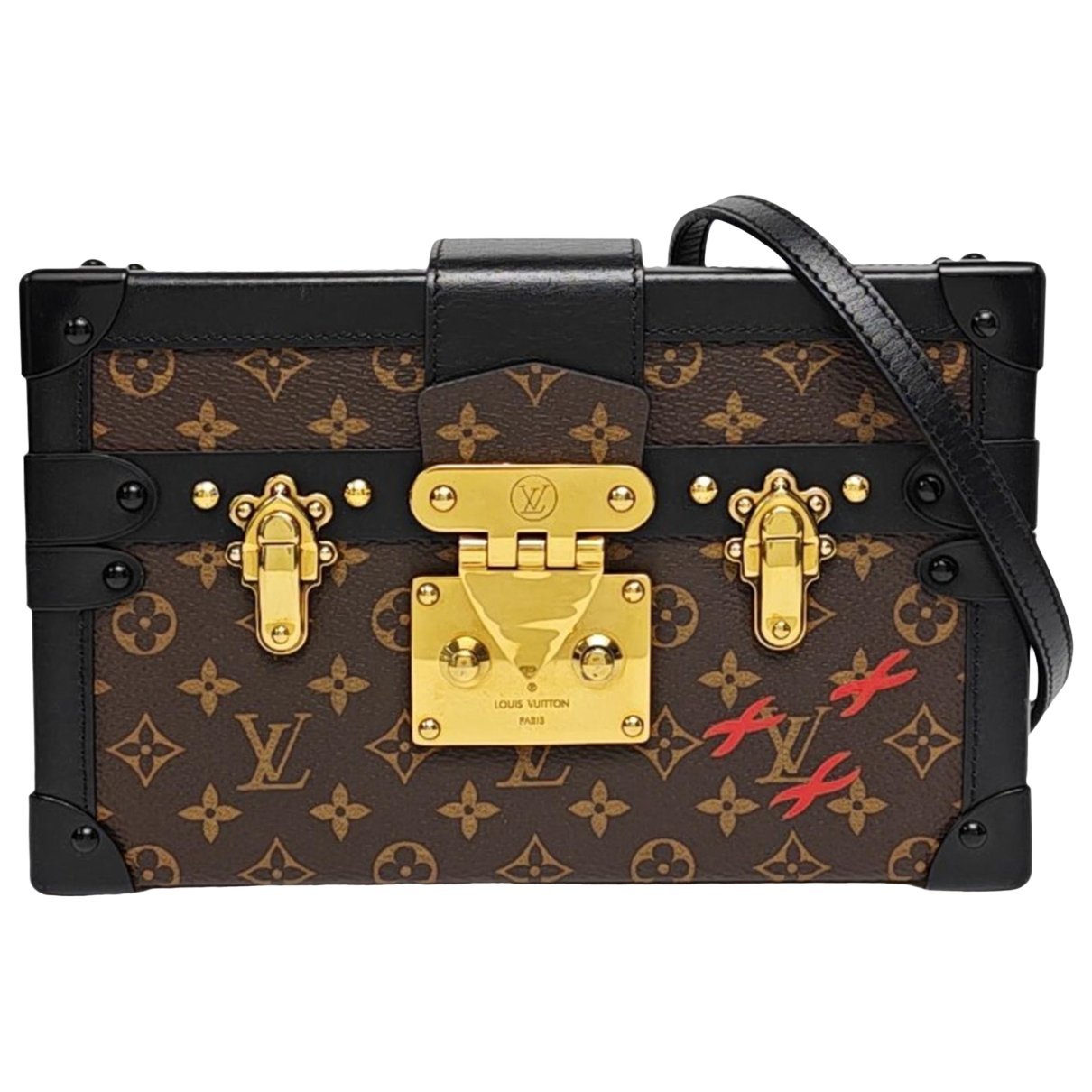 Petite Malle leather handbag