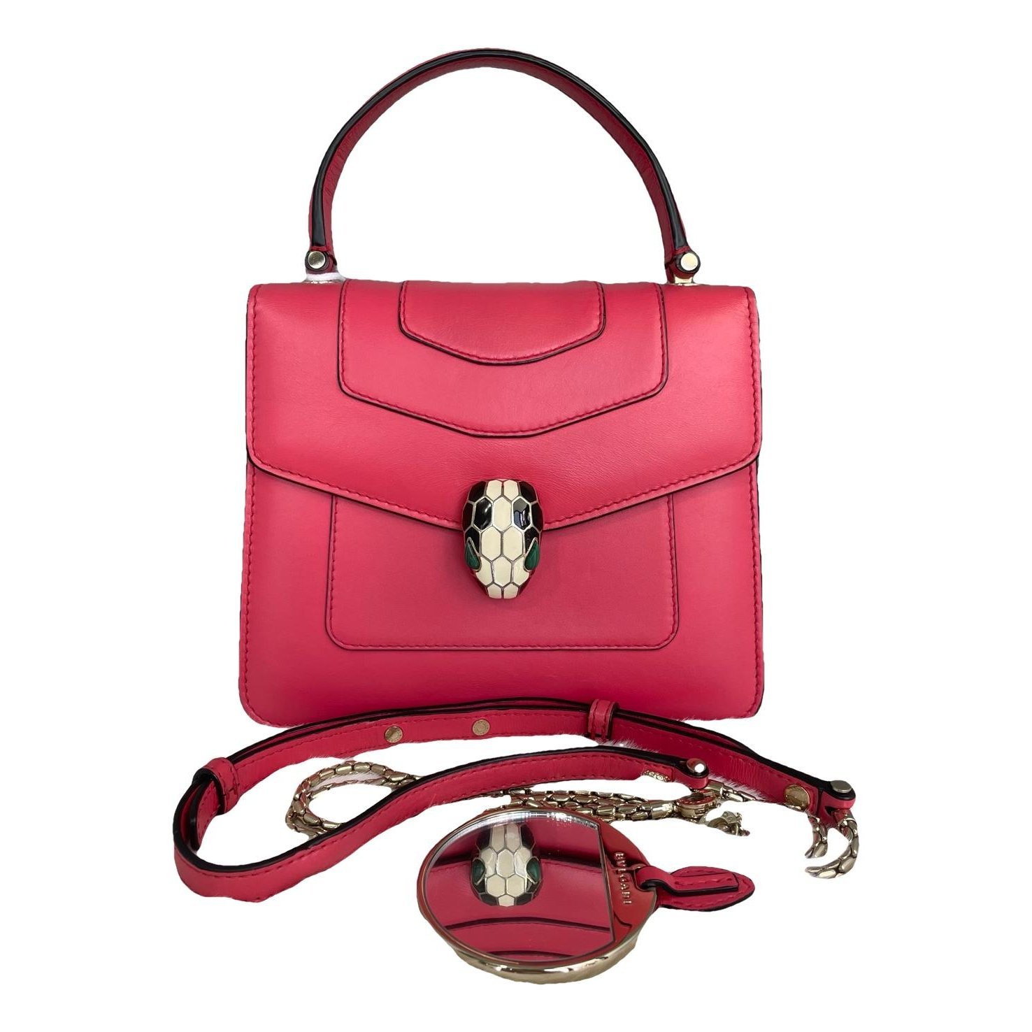 Serpenti leather handbag