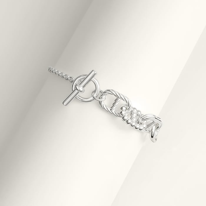 Sans Coloris Chaine d'Ancre Alea II Bracelet, Small Model