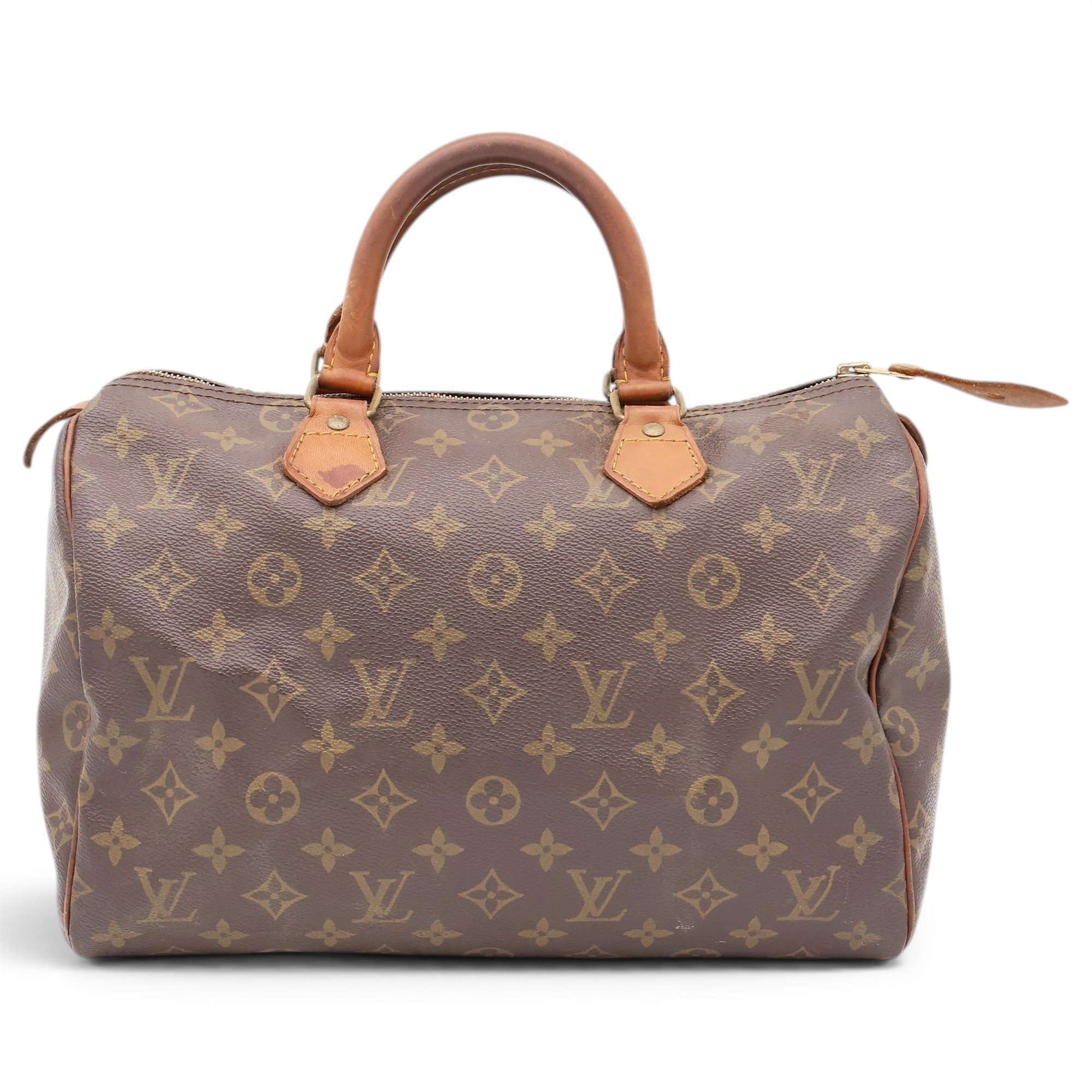 Speedy leather handbag