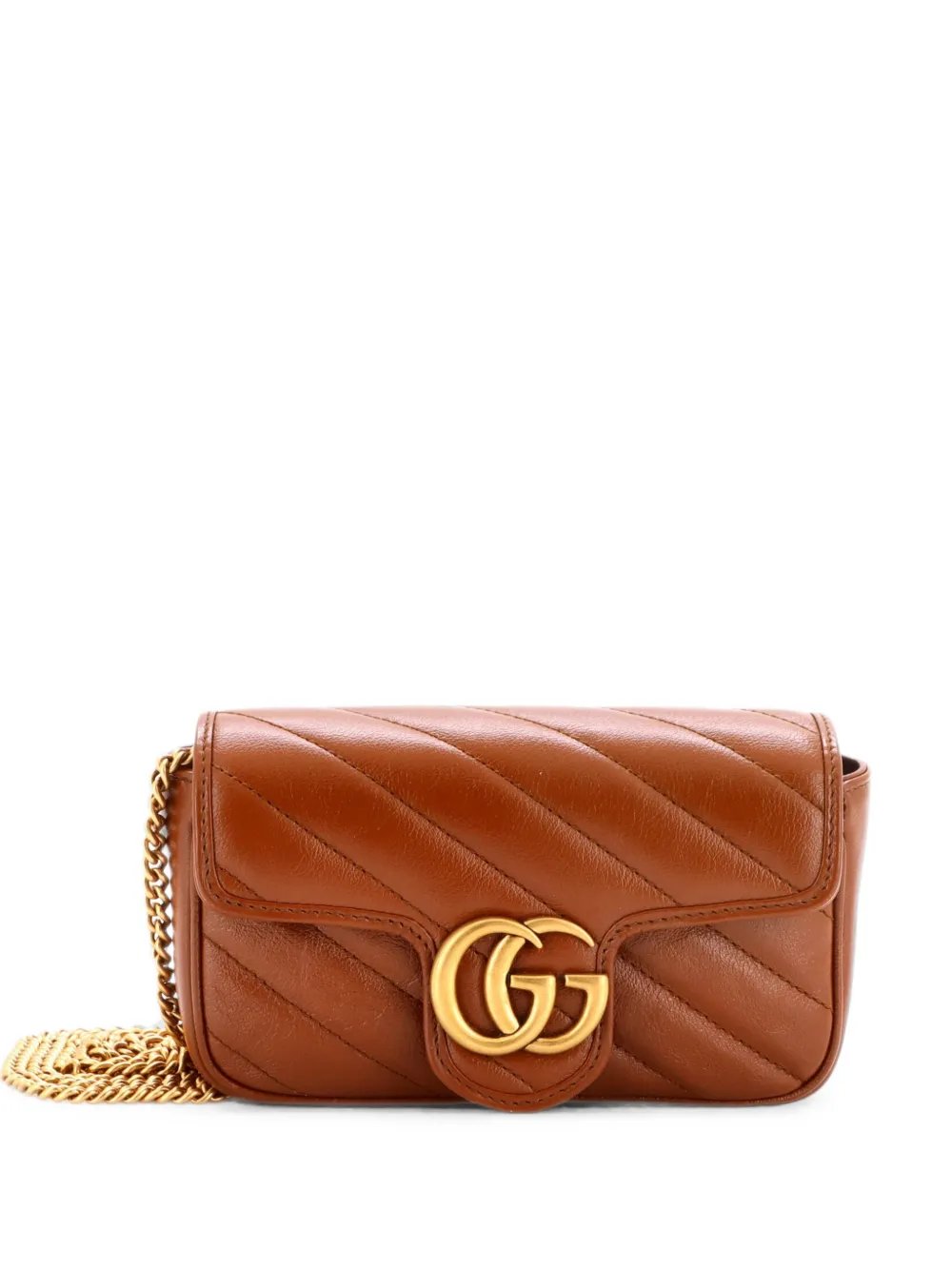 GG Marmont Flap Bag Diagonal Quilted Leather Super Mini crossbody bag