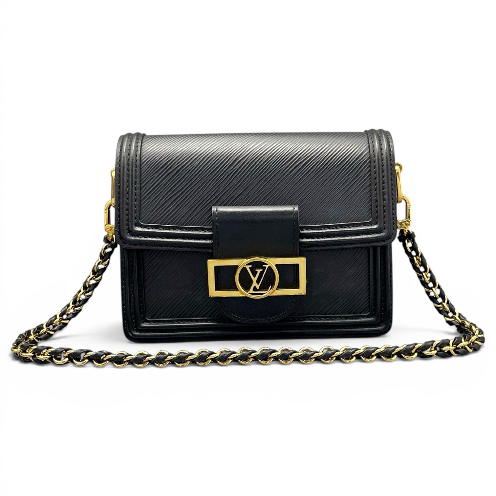 Twist leather handbag