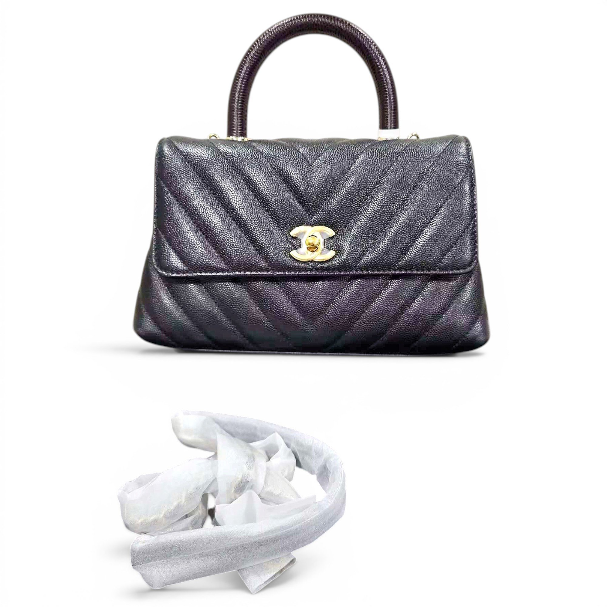 Coco Handle leather handbag