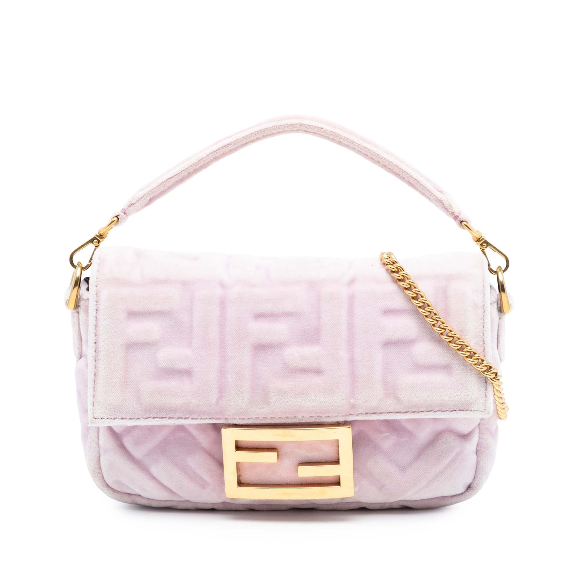 Baguette velvet handbag