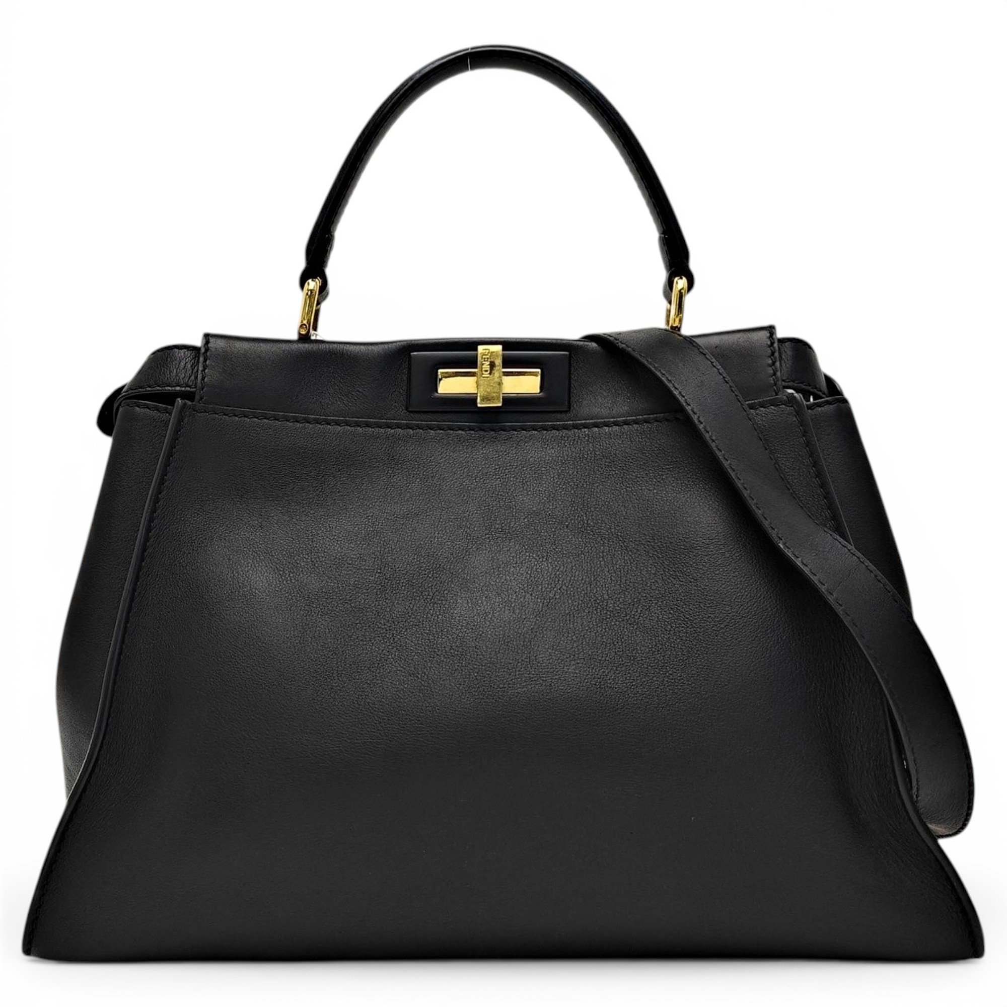Peekaboo leather handbag
