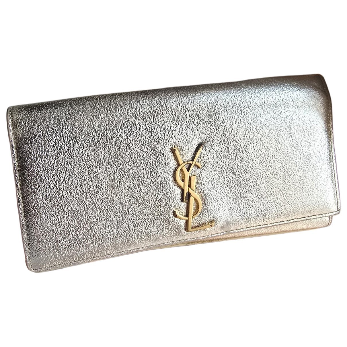 Leather clutch bag