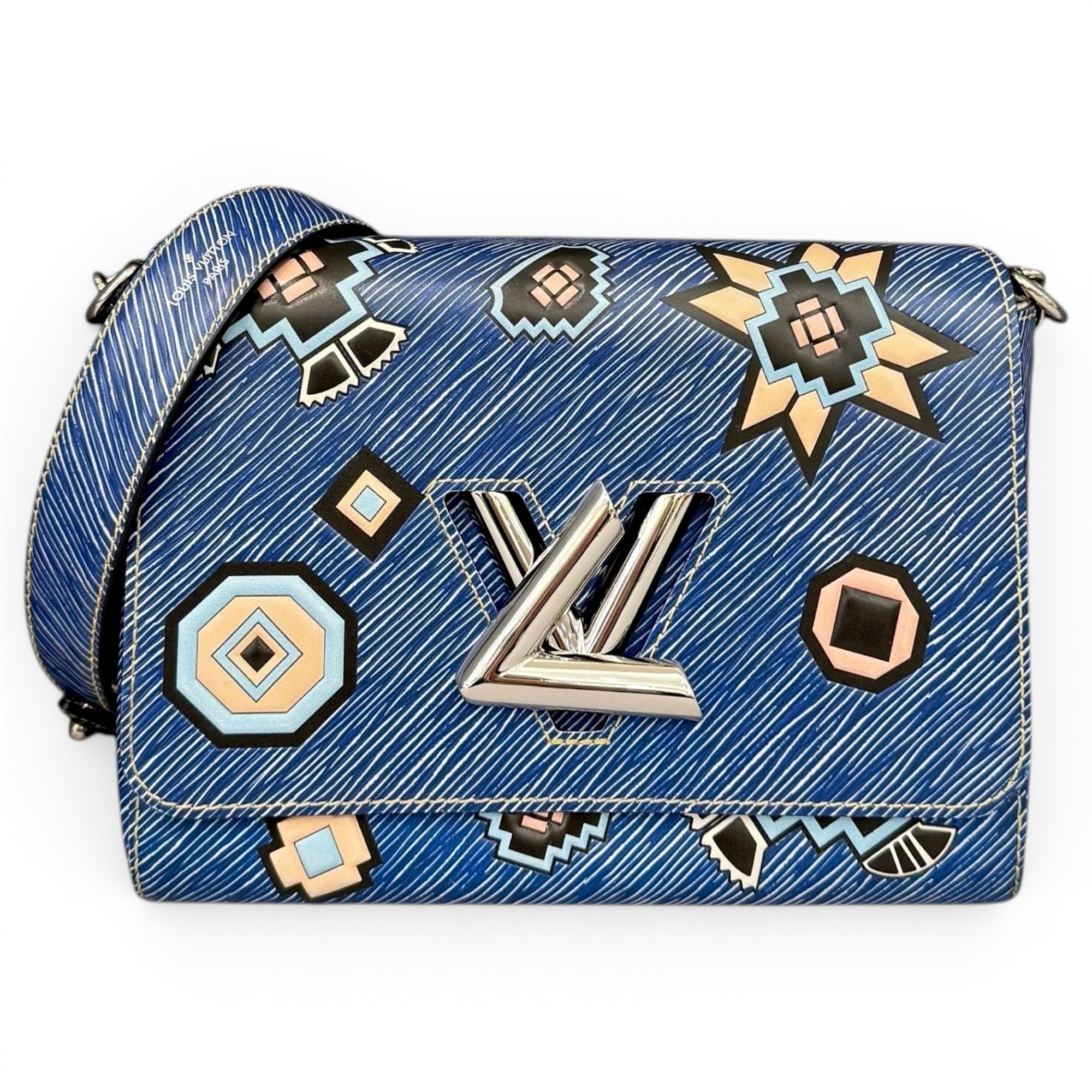 Twist pony-style calfskin handbag