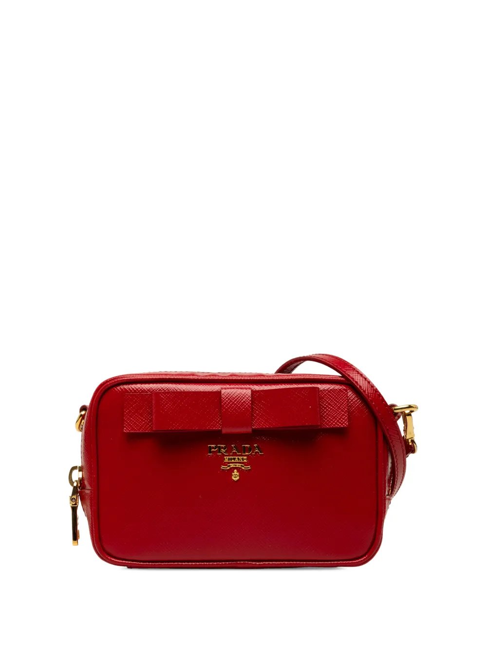 2013-2026 Saffiano Vernice Bow Camera Bag crossbody bag