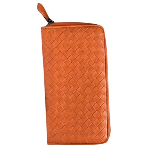 Leather clutch bag