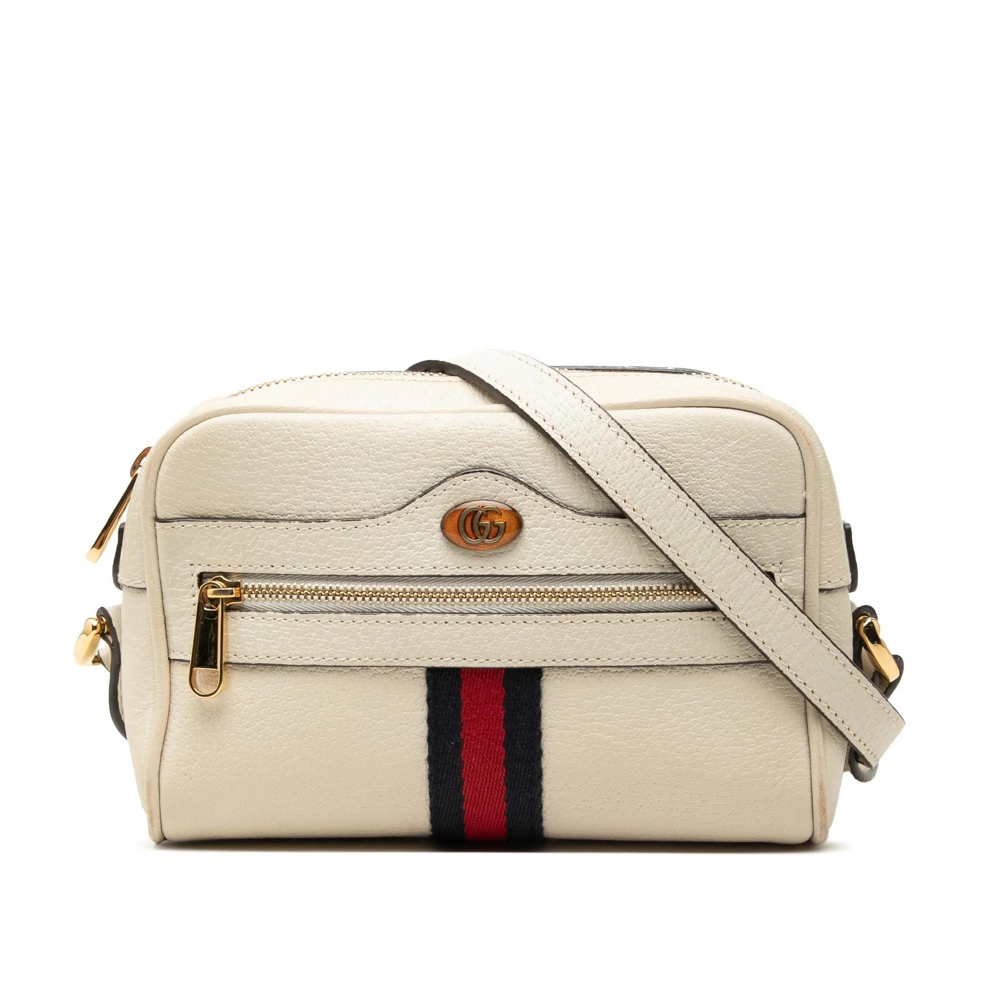 Ophidia leather crossbody bag