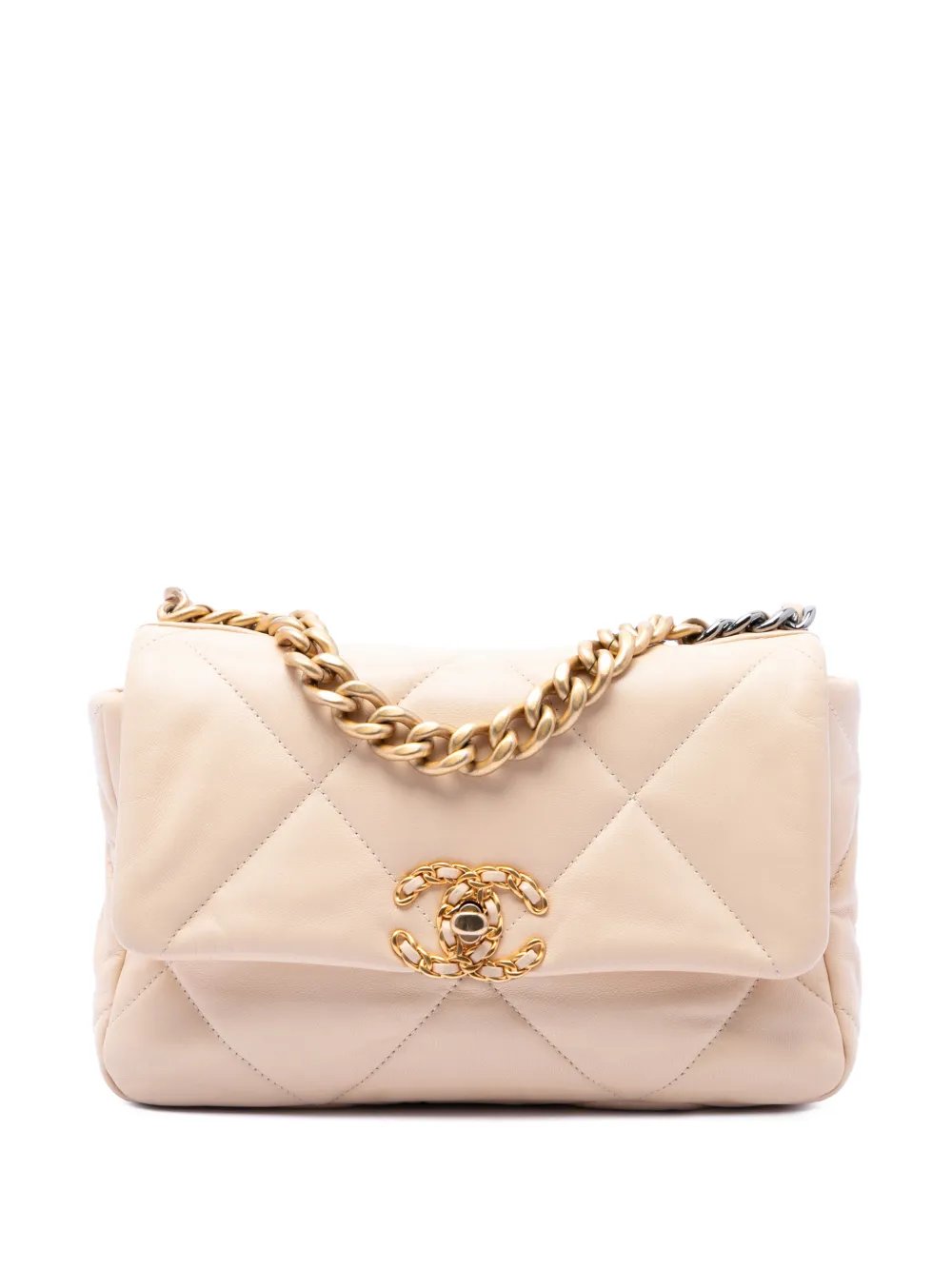 2019 Medium Lambskin 19 Flap satchel