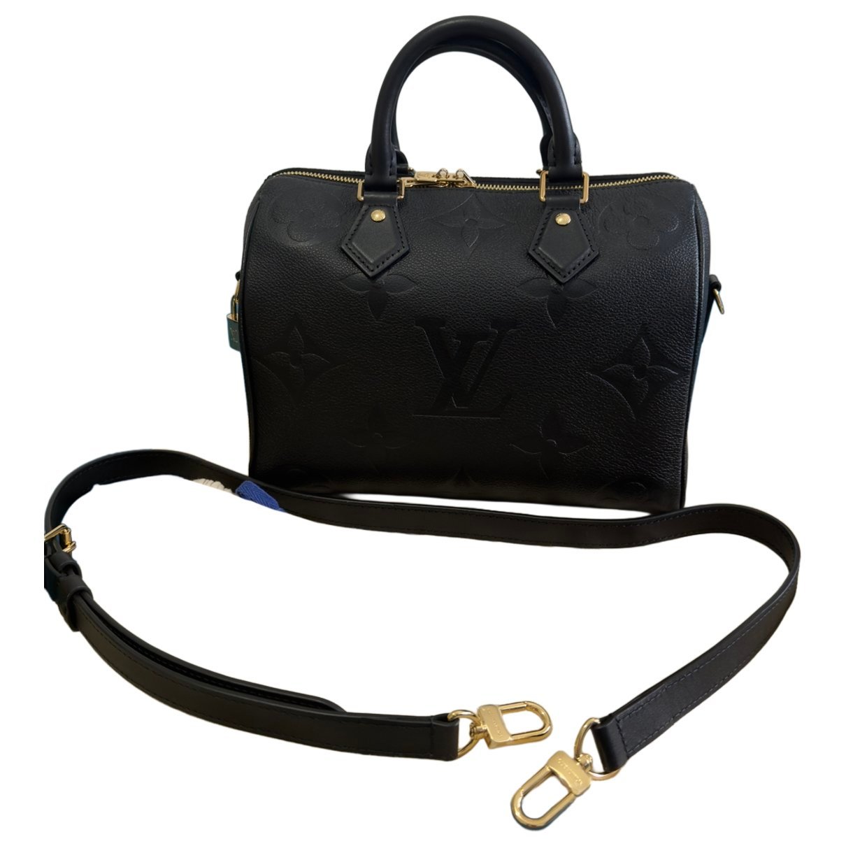 Leather clutch bag