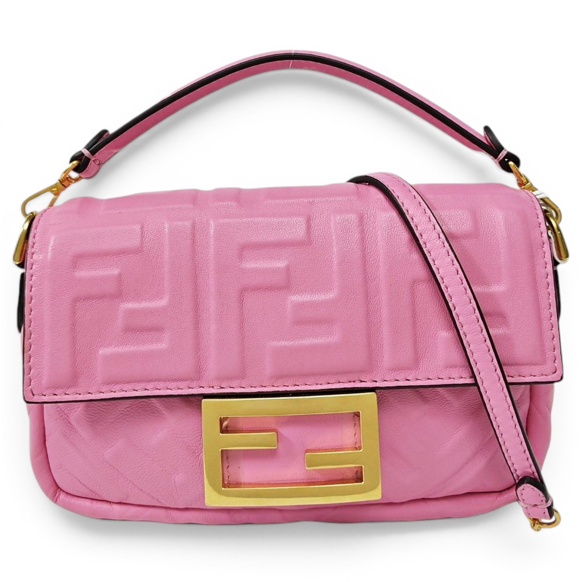 Baguette leather handbag
