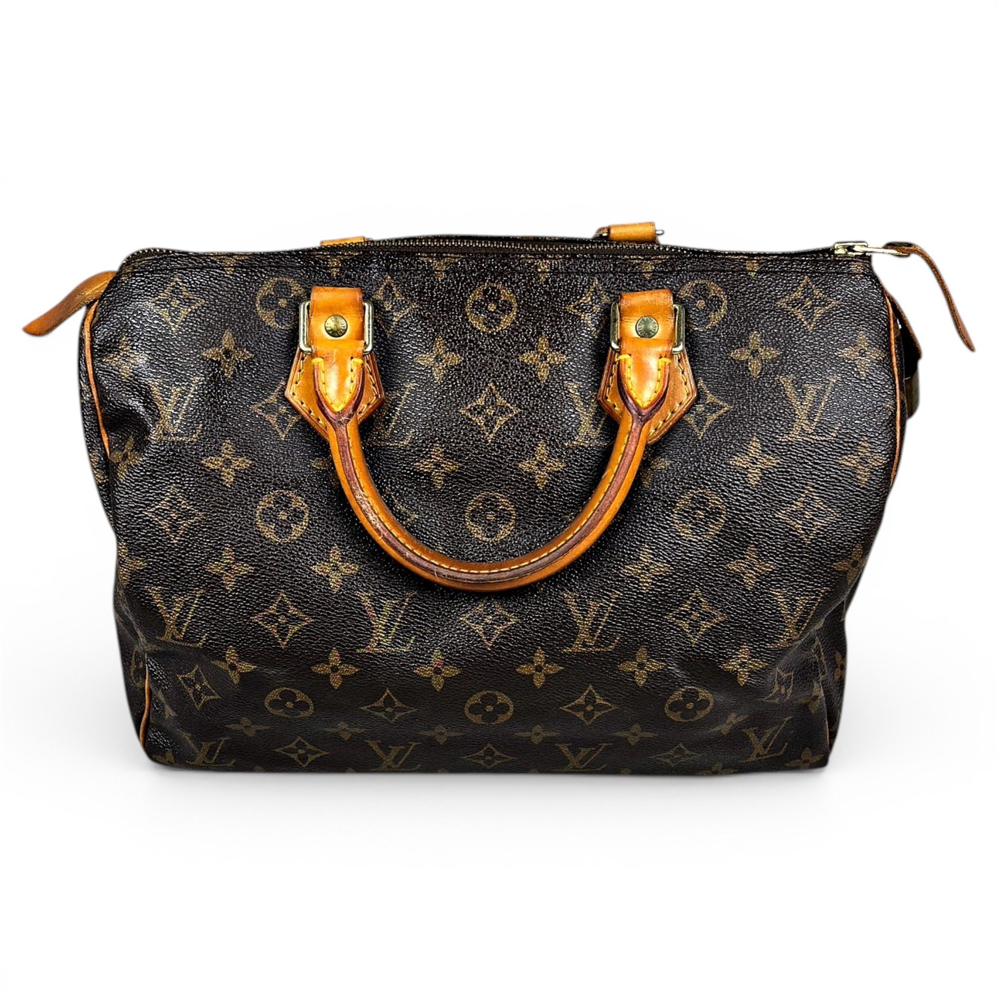 Speedy leather handbag