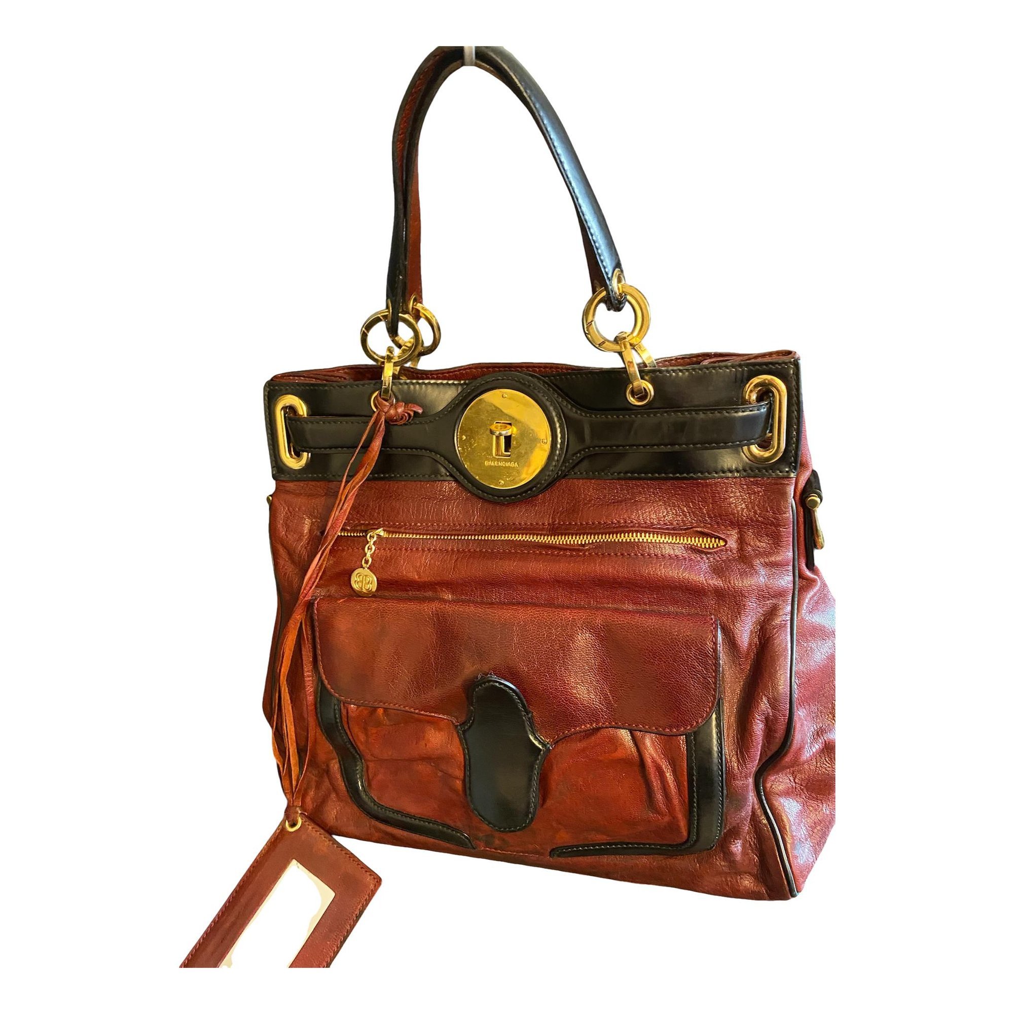 Leather handbag
