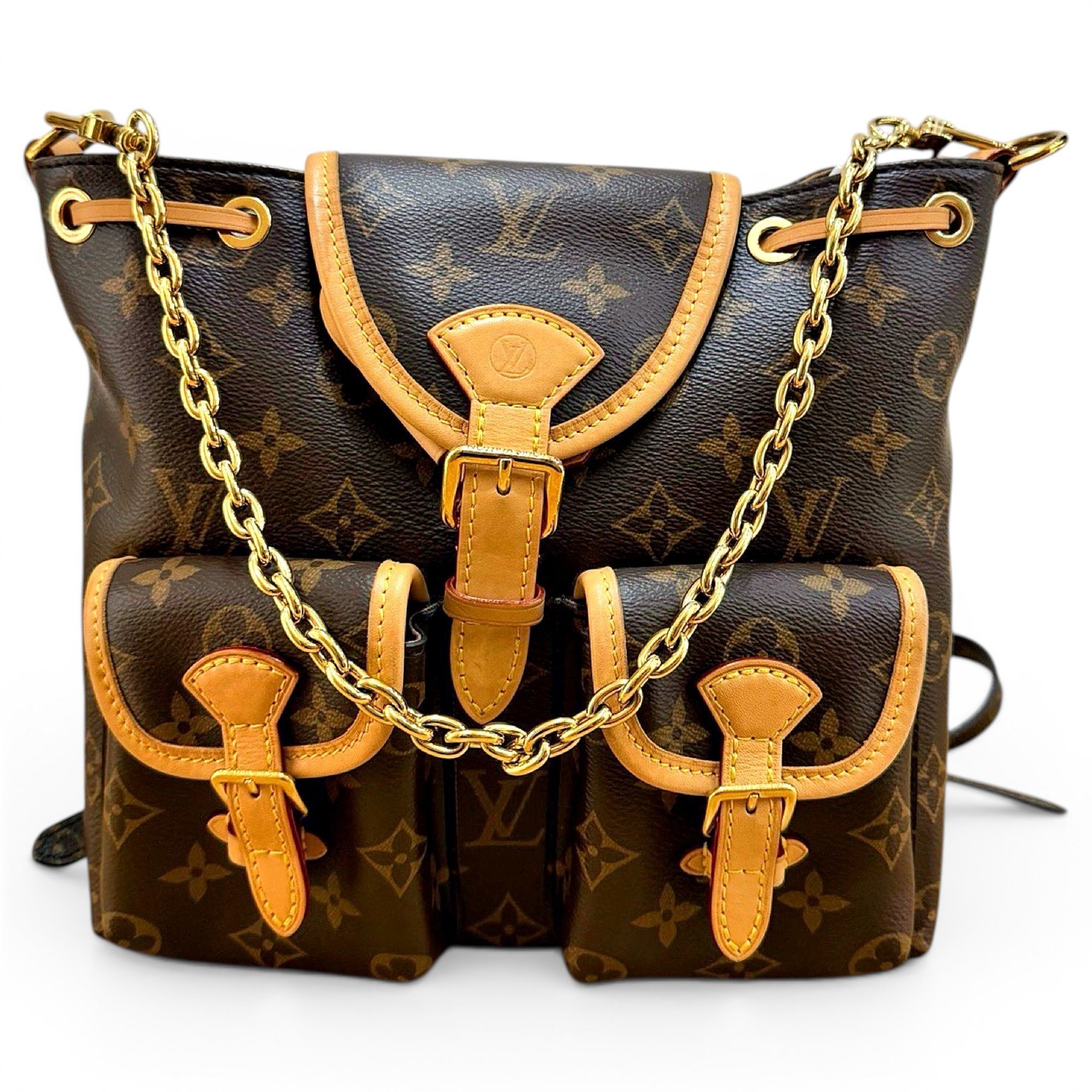 Leather backpack