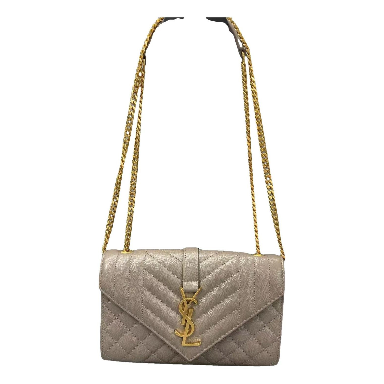 Envelope leather handbag