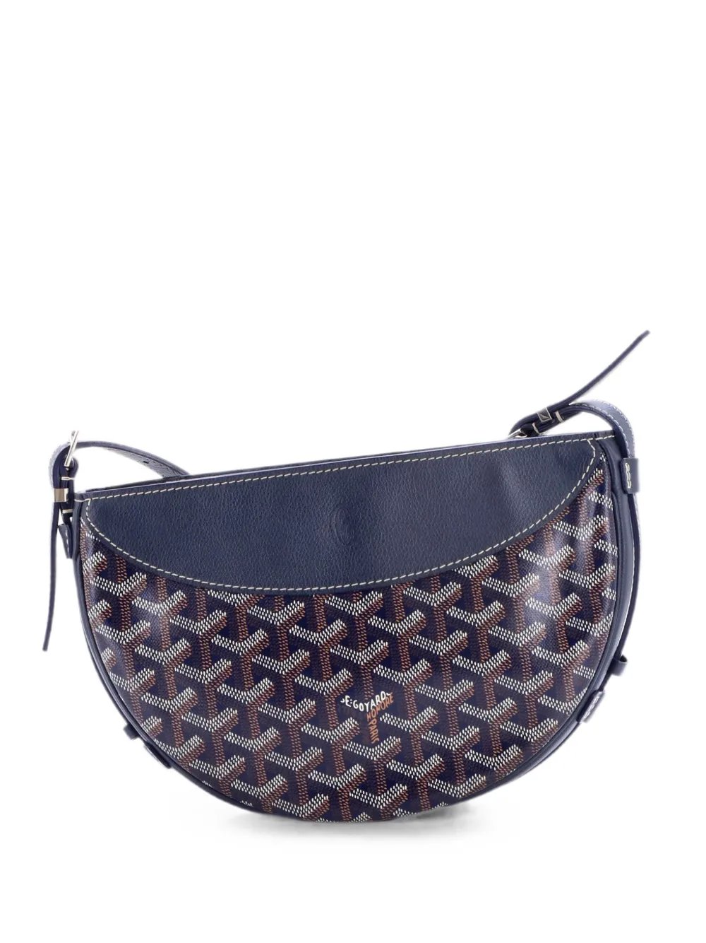 Hirondelle Coated Canvas and Leather shoulder bag
