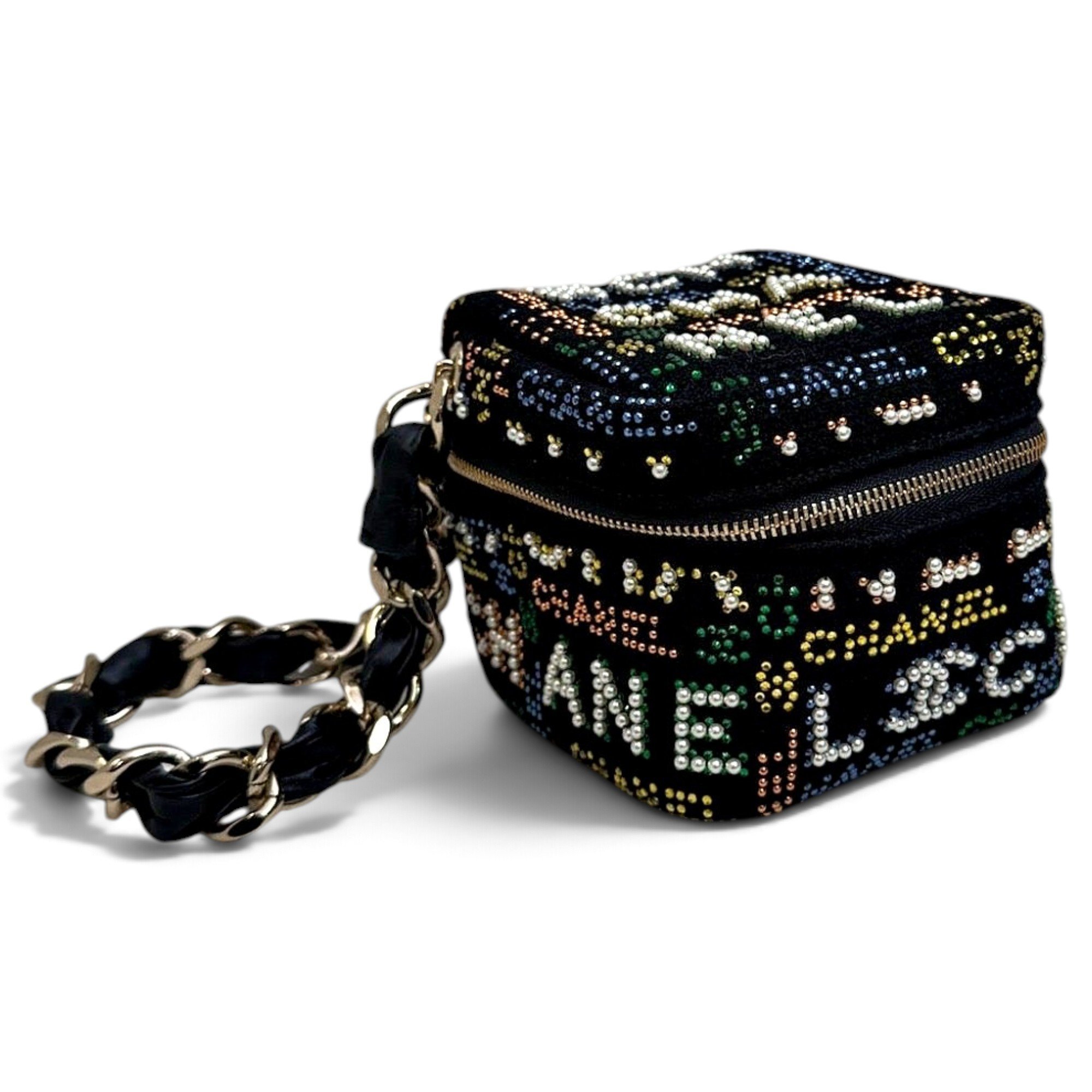 Trendy CC Vanity tweed handbag
